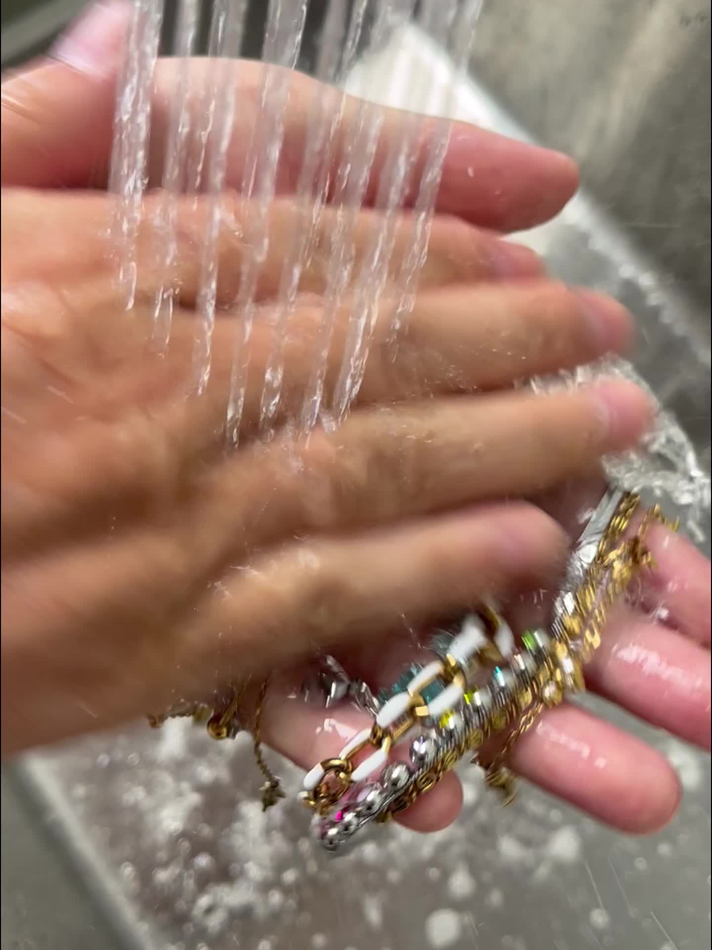 2pc Women's Heart Lock Bracelet & Zirconia Ring Set
