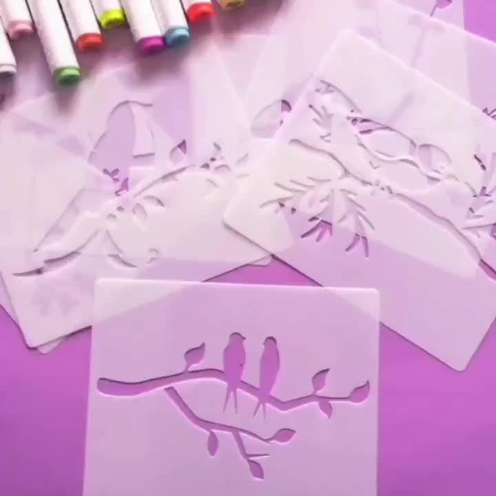 Willow Branch Painting Stencil, Multiple Sets of Themes