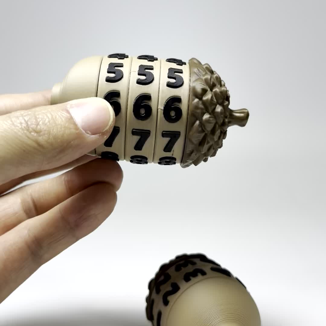 Acorn-Shaped Digital Dial Counter for RPGs, Game Accessory
