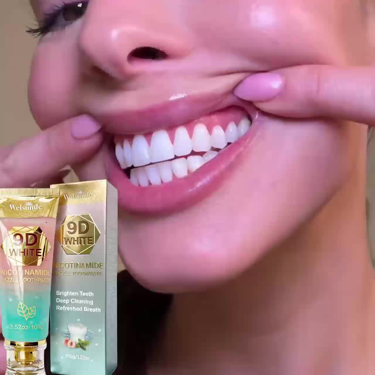 Buy 2 Toothpaste Get 1 Toothpaste Squeezer, 9D White Niacinamide Mint & Peach Flavor