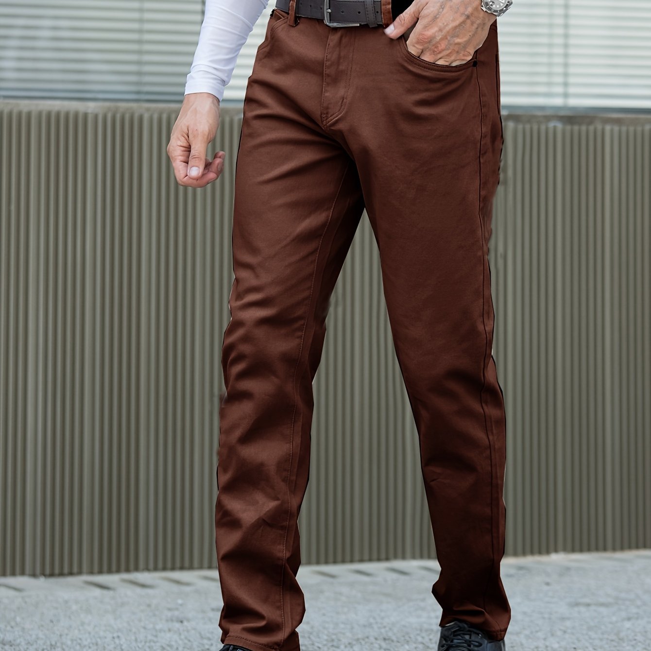 What to wear with dark brown pants male - Buy and Slay