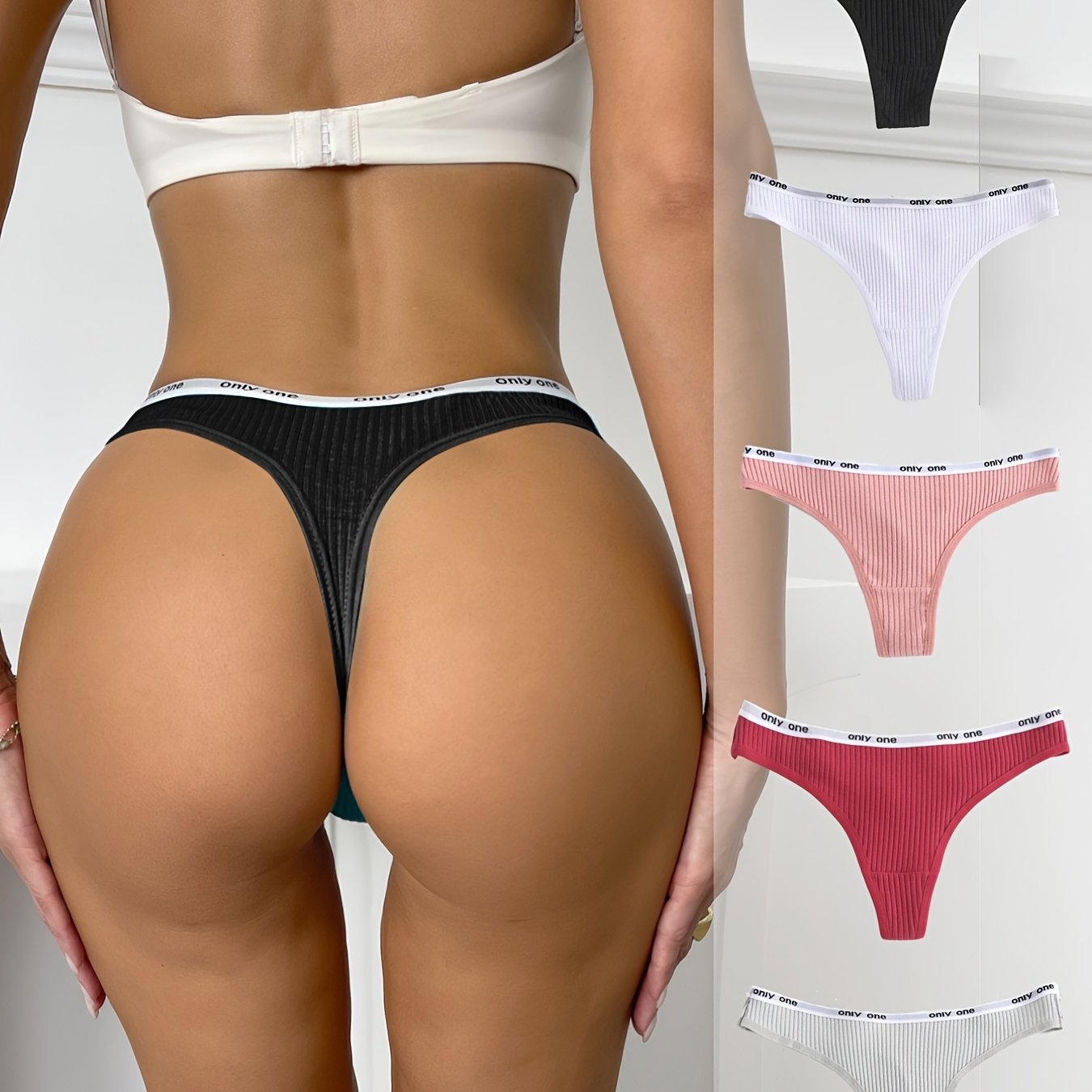 Tanga Sexy ZXYOUPING Bragas Para calzones mujer 5pcs Cintura Baja