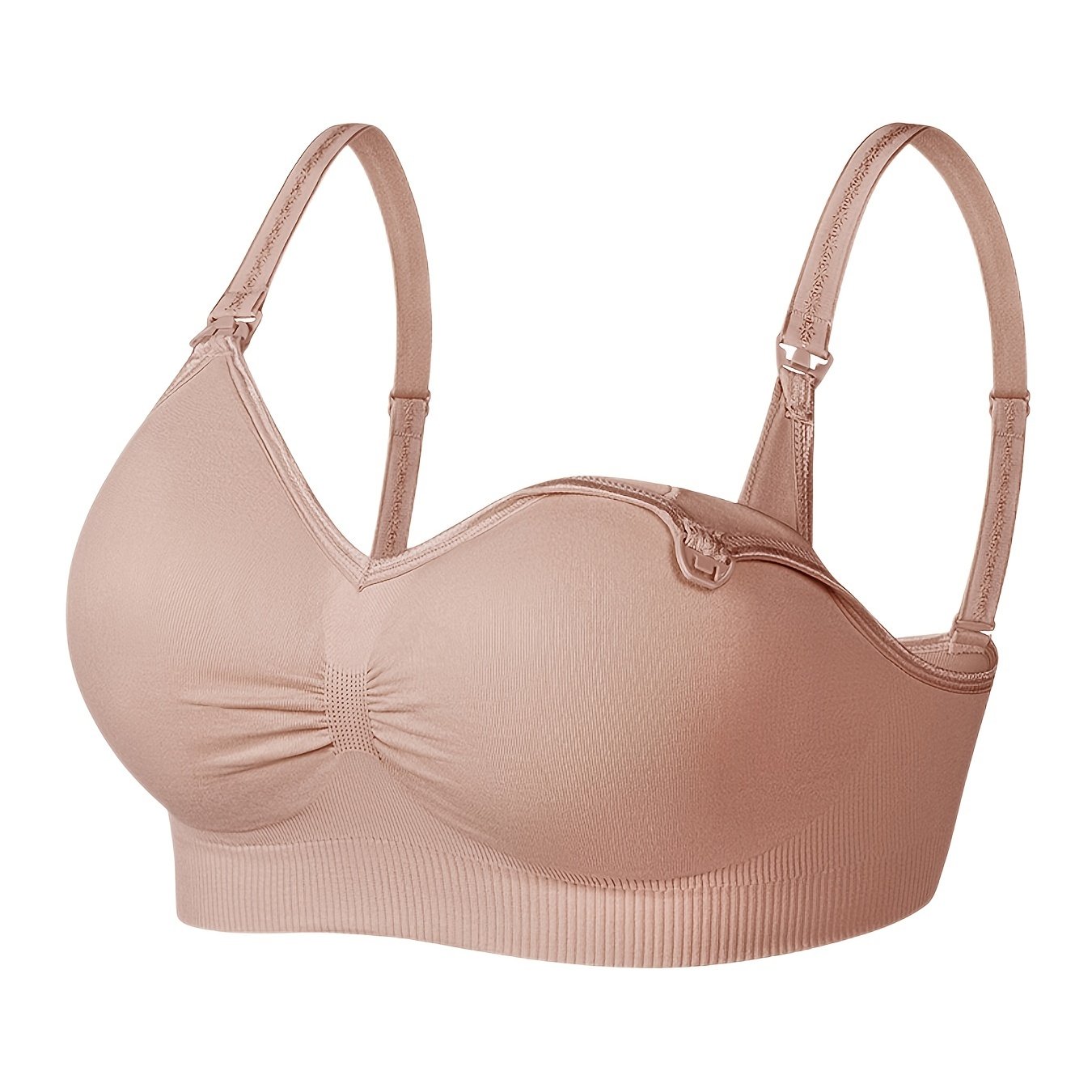 Tan Bra Women's Comfortable and Convenient All Cotton Breast Feeding Bra  Without Steel Ring Super Push up Bra : : Clothing, Shoes &  Accessories