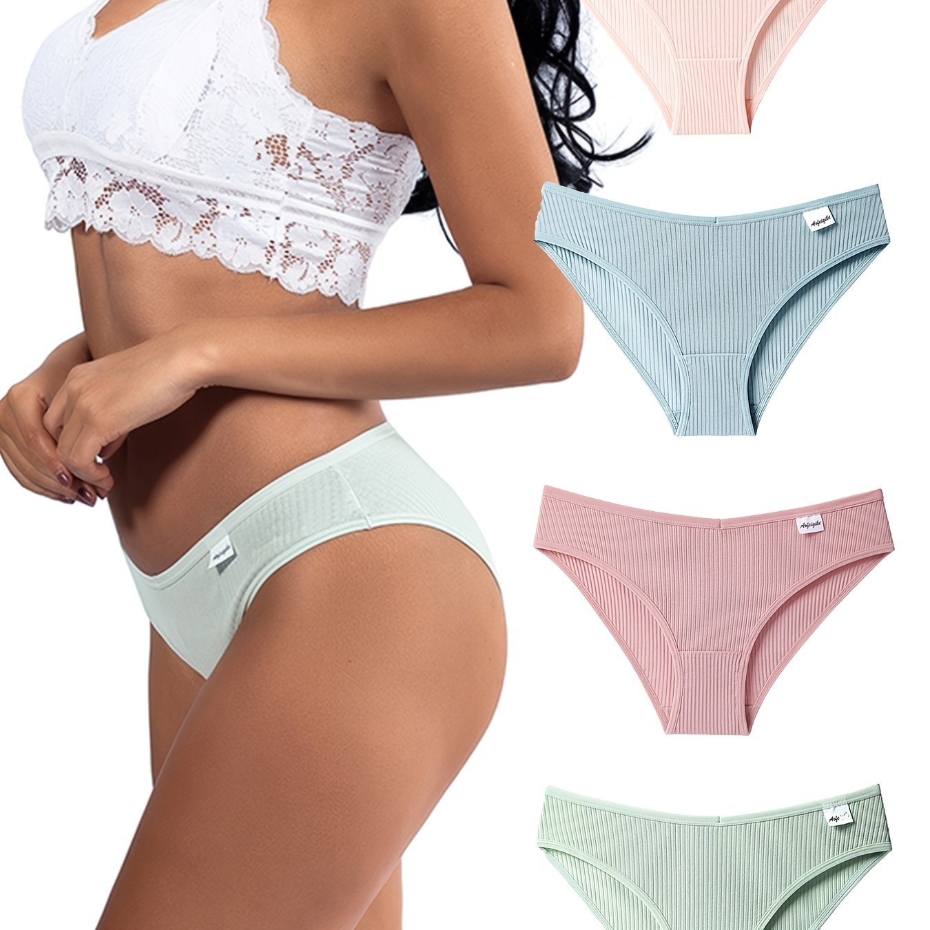 Solid Seamless Hipster Panties Comfort Simple Quick Drying - Temu Canada