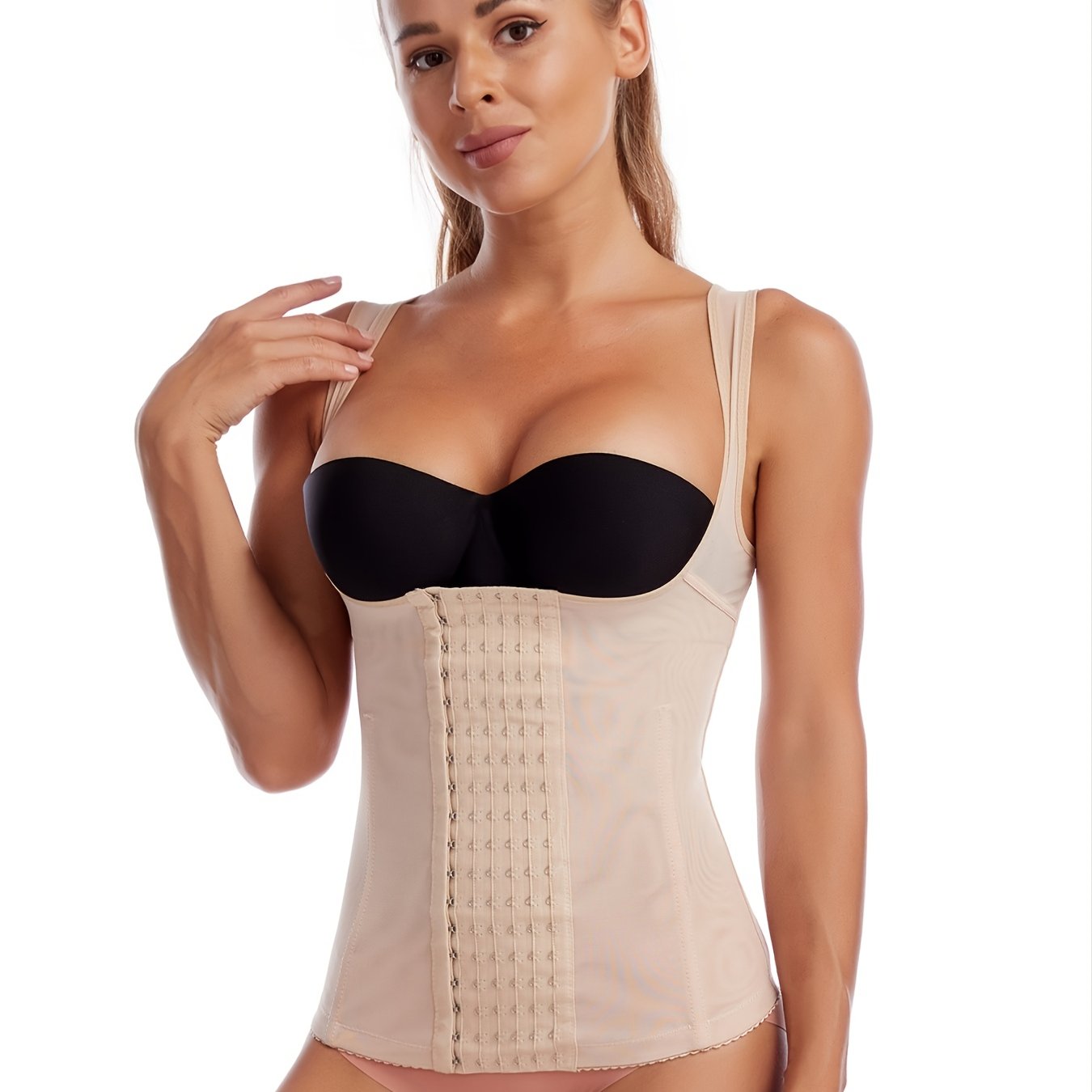 Vest Shape Top Waist Six breasted Adjustable Elastic Corset - Temu