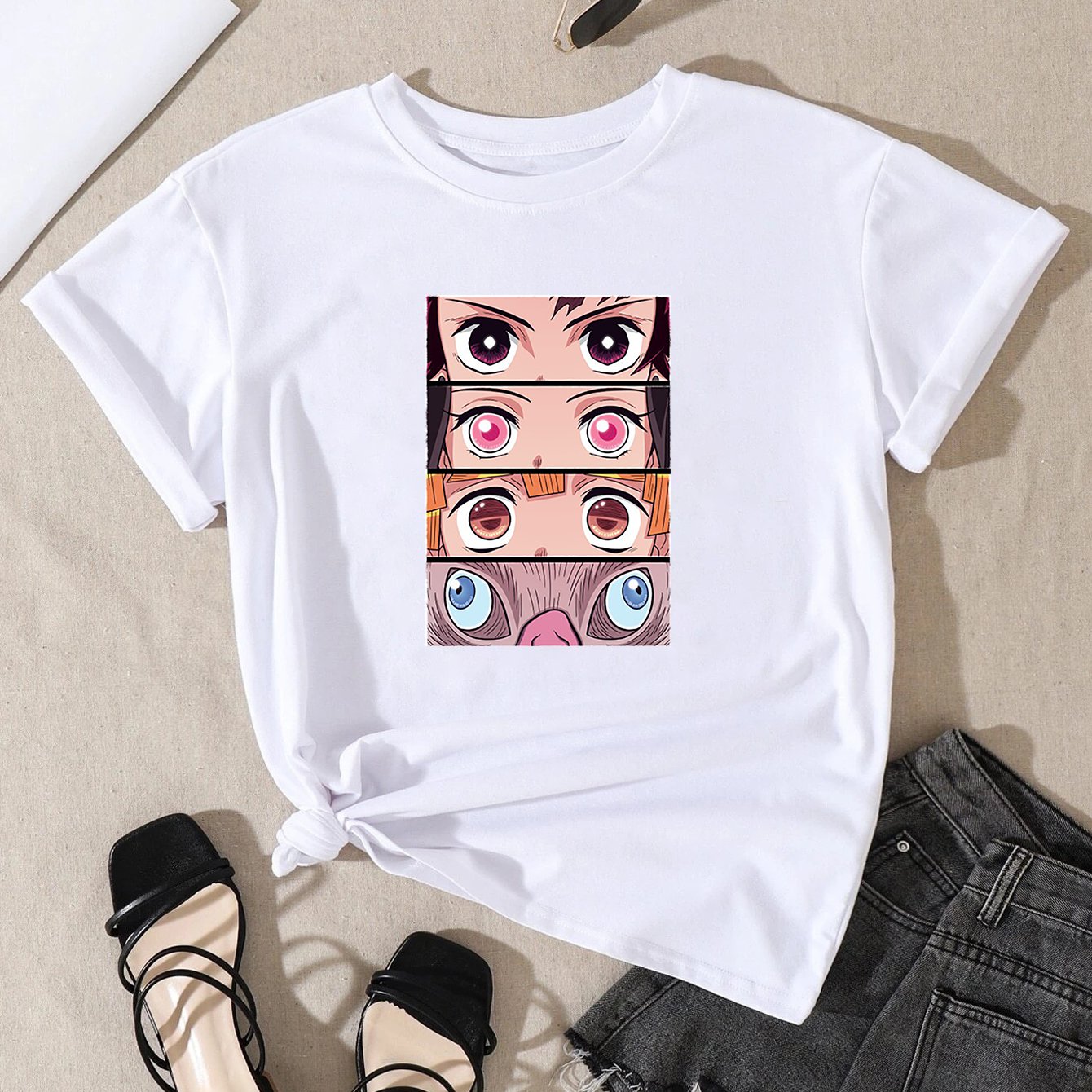 Camiseta de manga corta lisa sin bolsillos Naranja A.V.