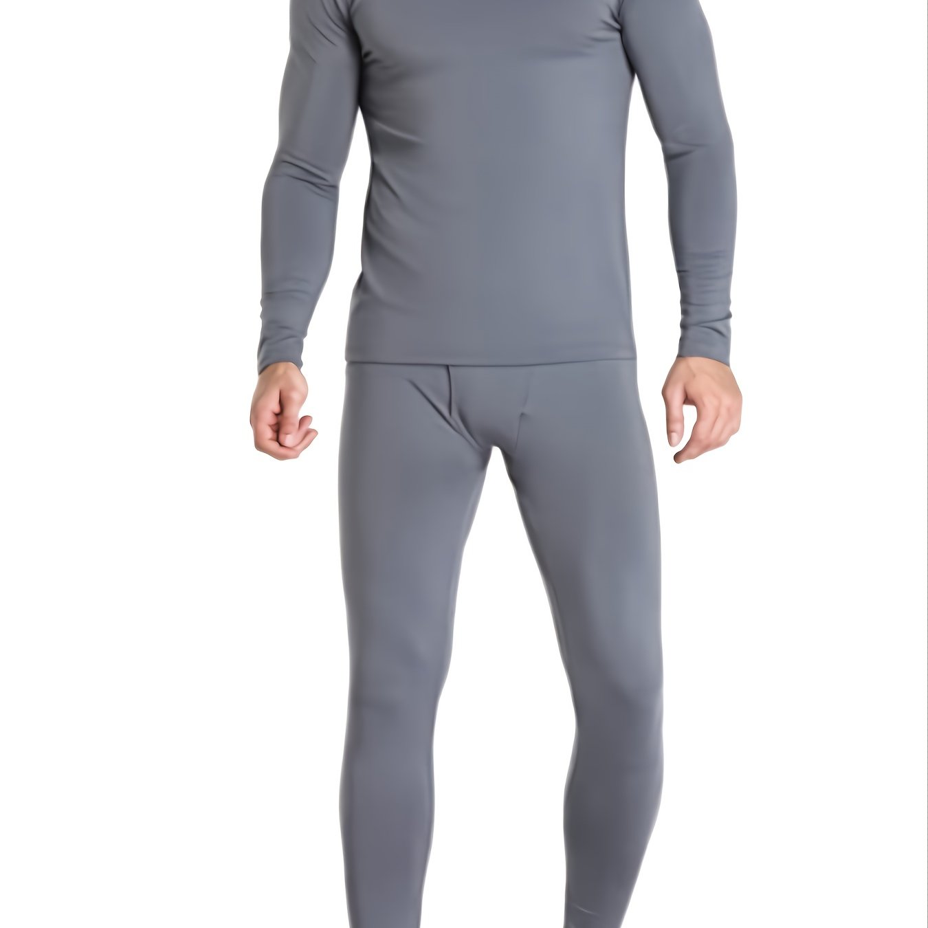 Thermal Underwear Set Long Sleeve Warm Top High Stretch - Temu Canada