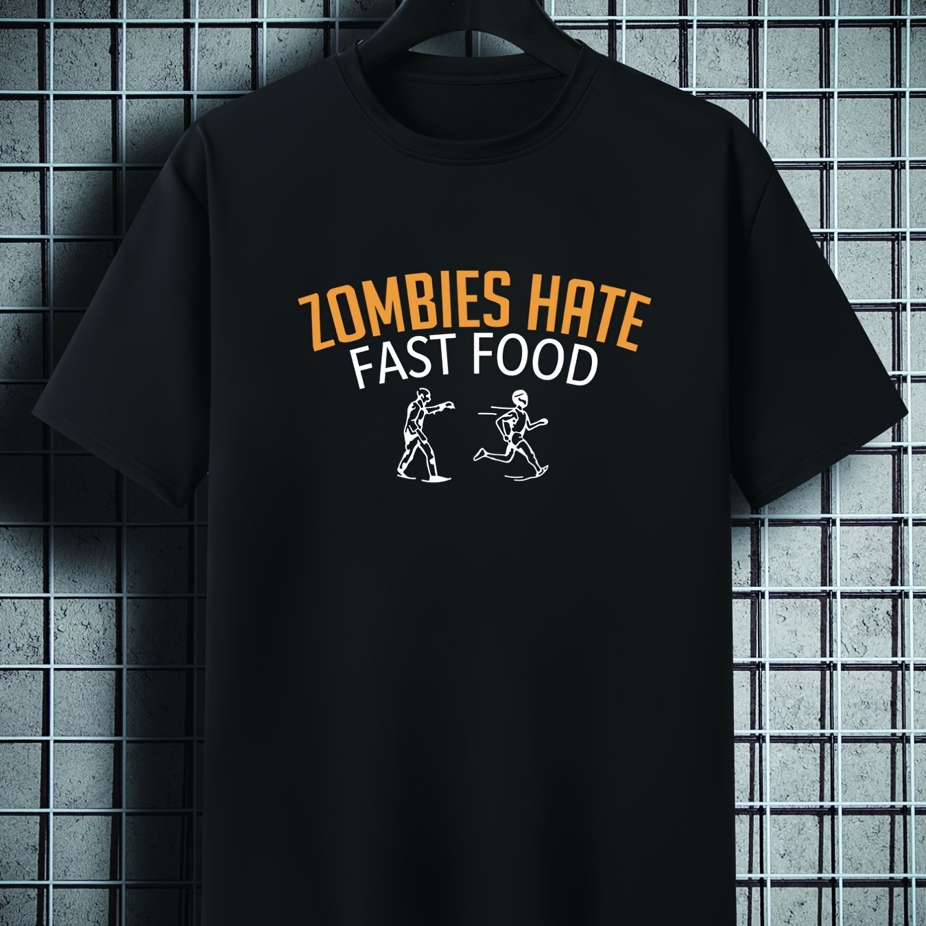 TEMU Plus-size Men's Casual Short-sleeve T-shirt For Summer, Easy Design For Larger Individuals, Plus Size