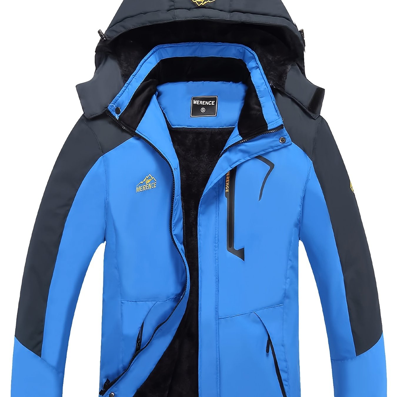 Men's Waterproof Windproof Hooded Ski Jacket For Outdoor Sports | Shop ...