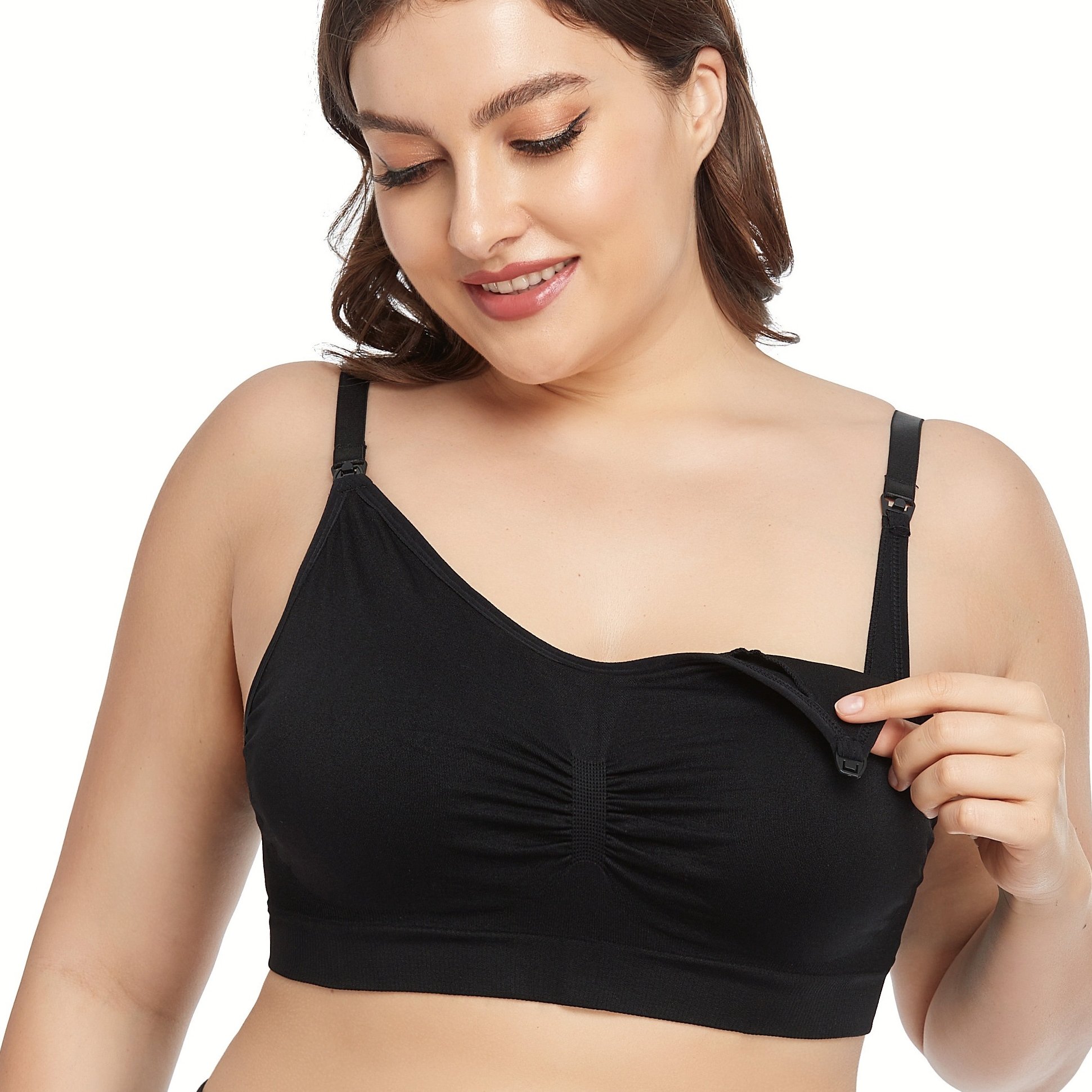 Buy Nejo Padded Non-Wired 3/4Th Coverage Maternity Bra - Black at Rs.889  online