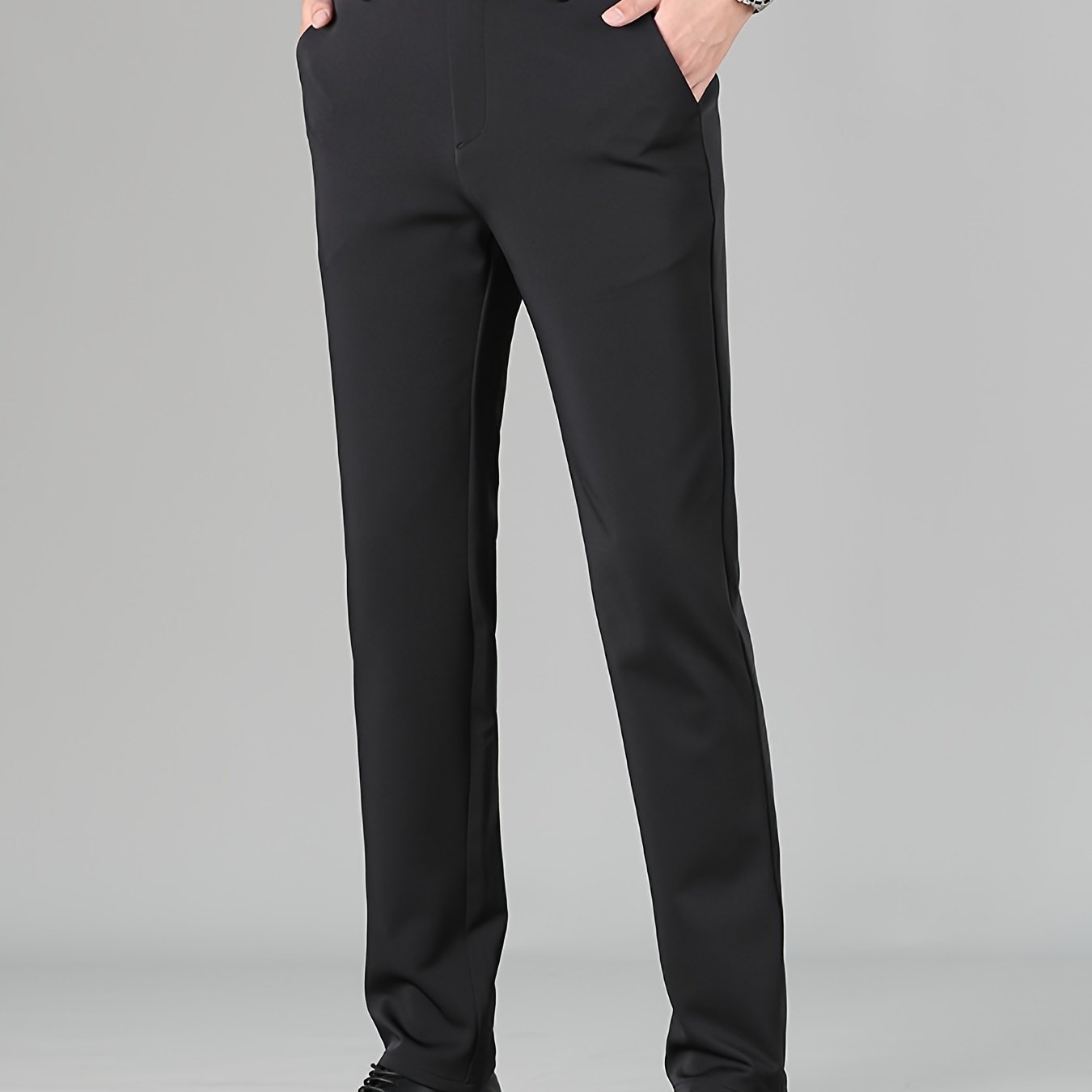 Pantalon Negro Hombre - Temu