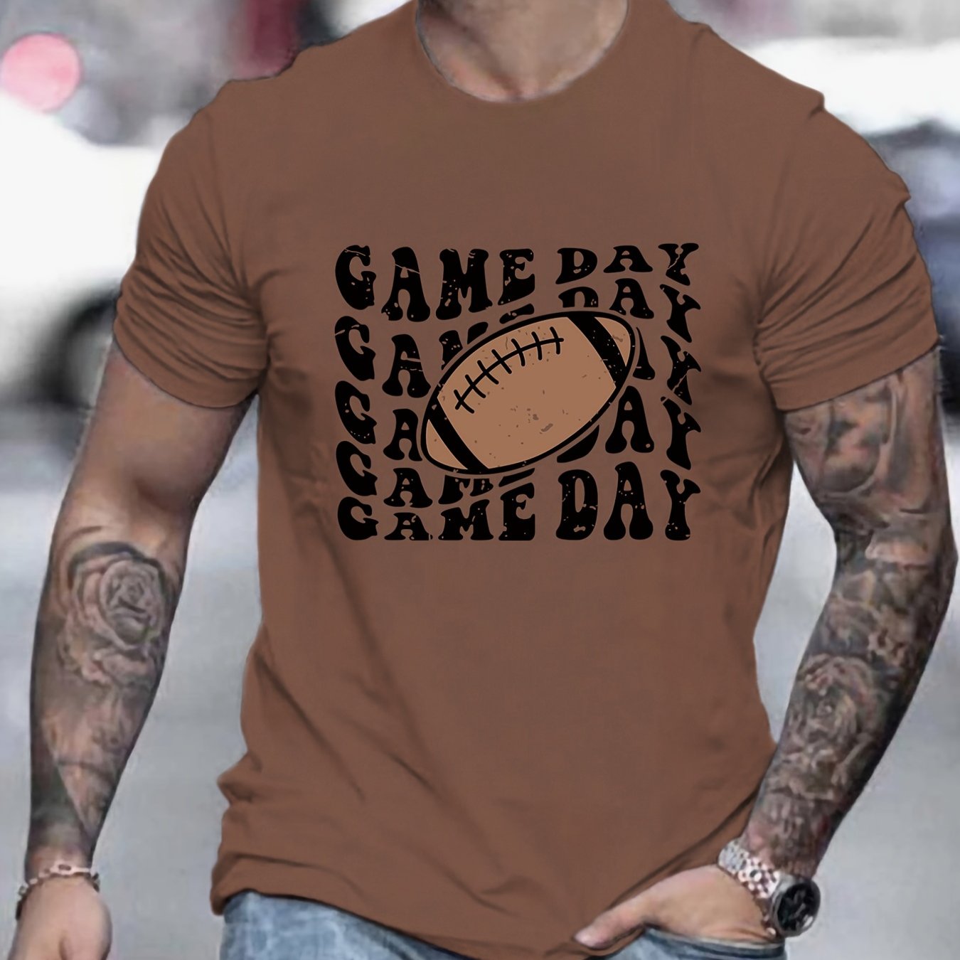 men-s-game-day-football-print-short-sleeve-t-shirt-crew-neck-tee-casual