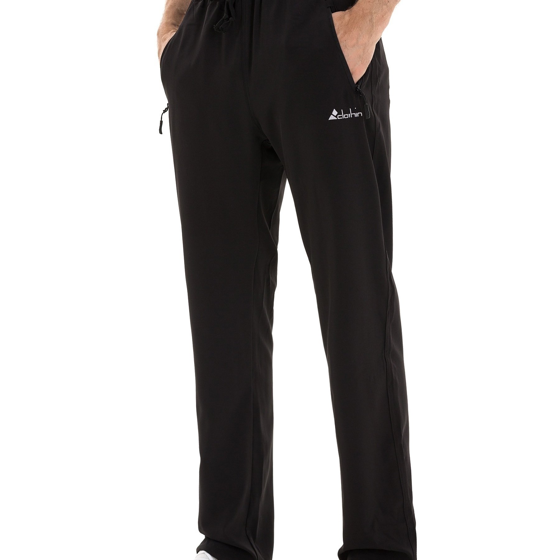 Men s Workout Athletic Pants With Elastic Waist Drawstring Quick Dry 