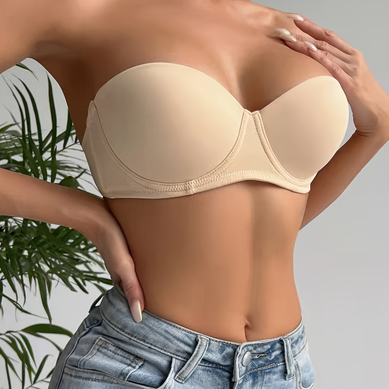 Threaded Wrapped Chest Strapless Bra, Girls Seamless Camisole Bra, Showing  Beautiful Back Underwear For Girls - Temu United Arab Emirates