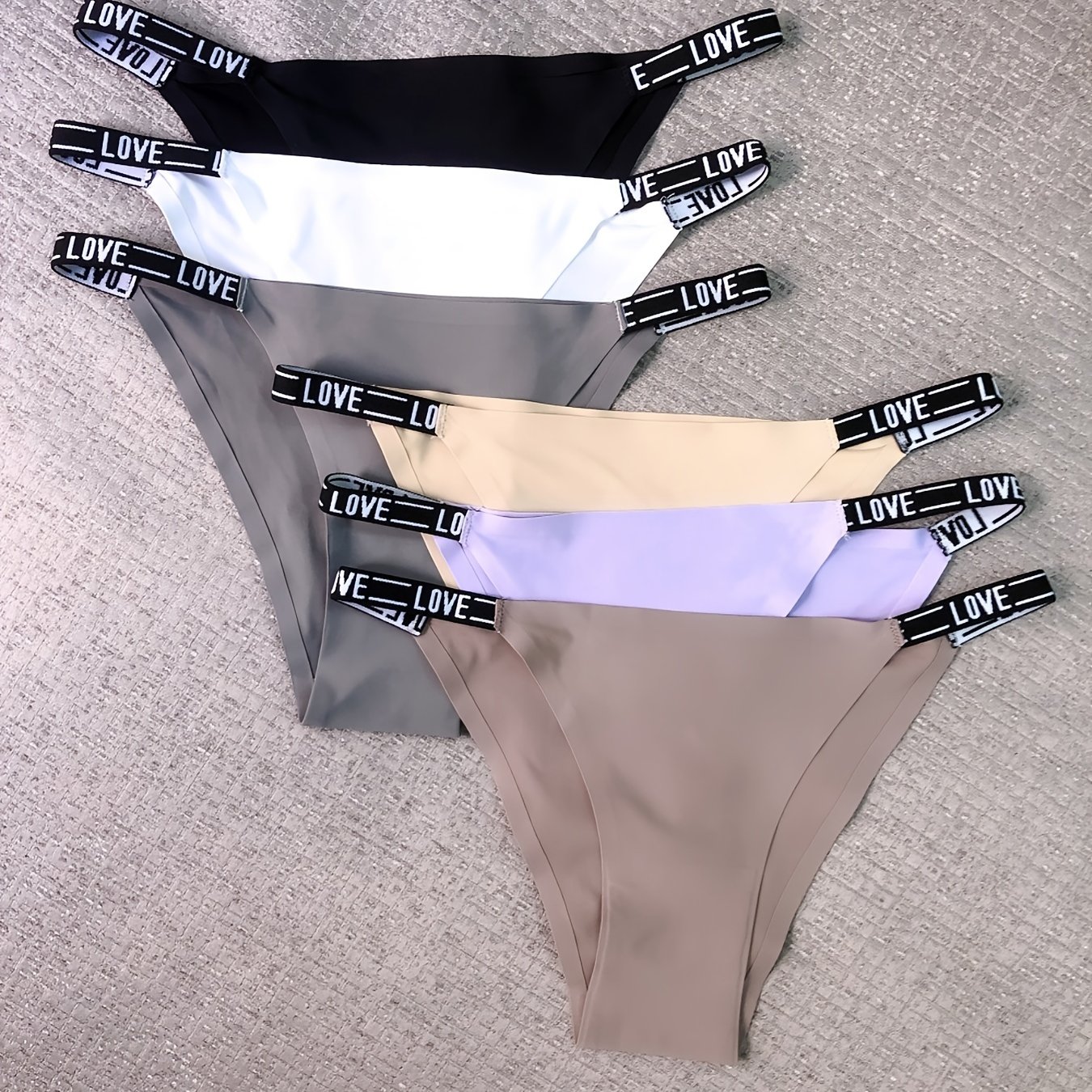 6pcs Soft And Breathable Women's Underwear, Seamless And Form-fitting Bikini Panties