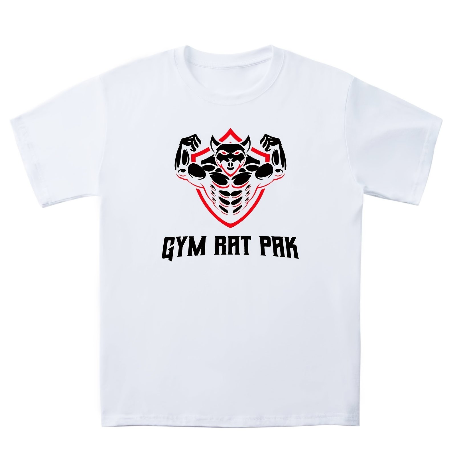 Camisetas Con Estampado Gym Rat Prk De Moda Informal Para Hombres, Camiseta  De Manga Corta Con Cuello Redondo Para Vacaciones De Verano De Talla Grande  - Para Hombre Fornido - Temu Spain