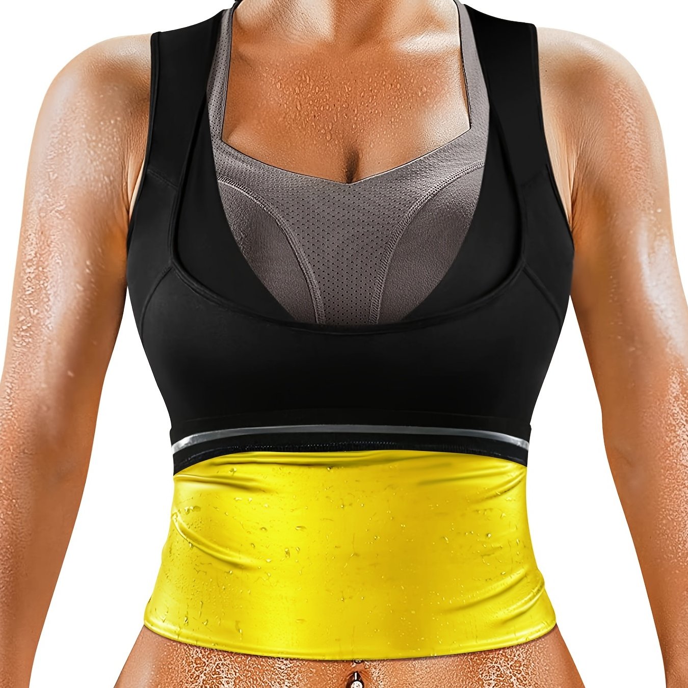 Sauna Vest Sweat Waist Trainer For Women Lower Belly - Temu Canada