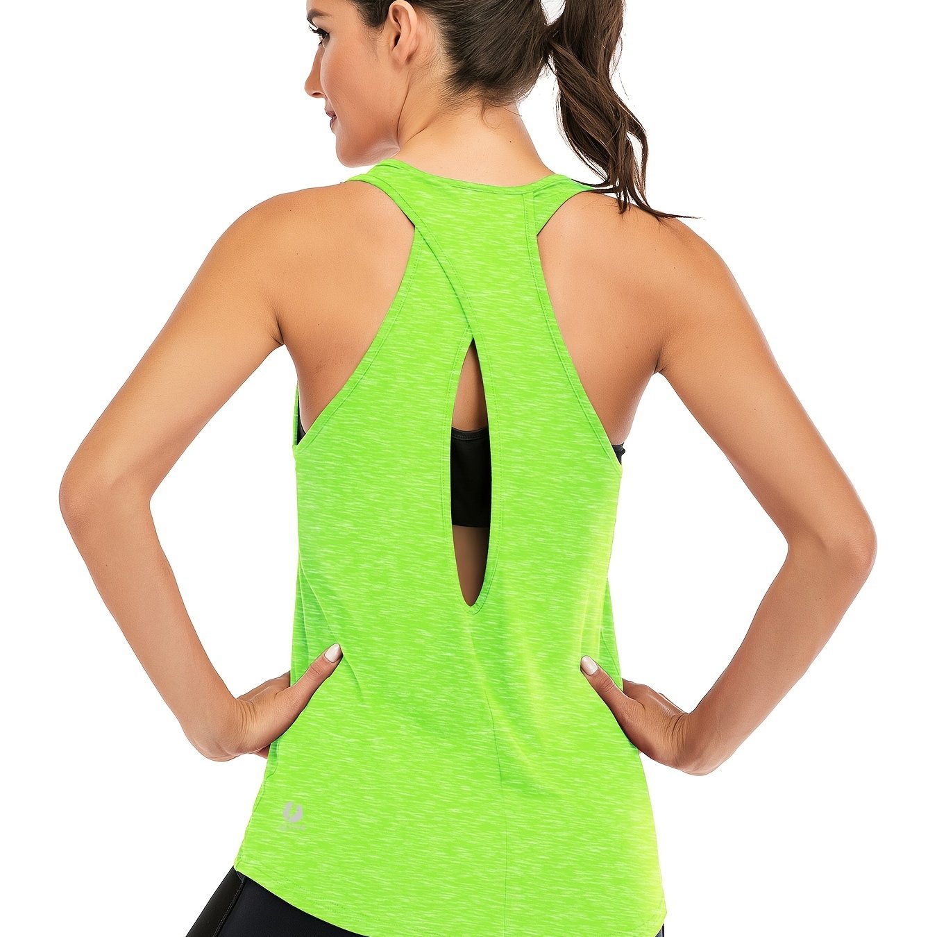 Solid Color Criss Cross Yoga Sports Shirt Cool Sleeveless - Temu