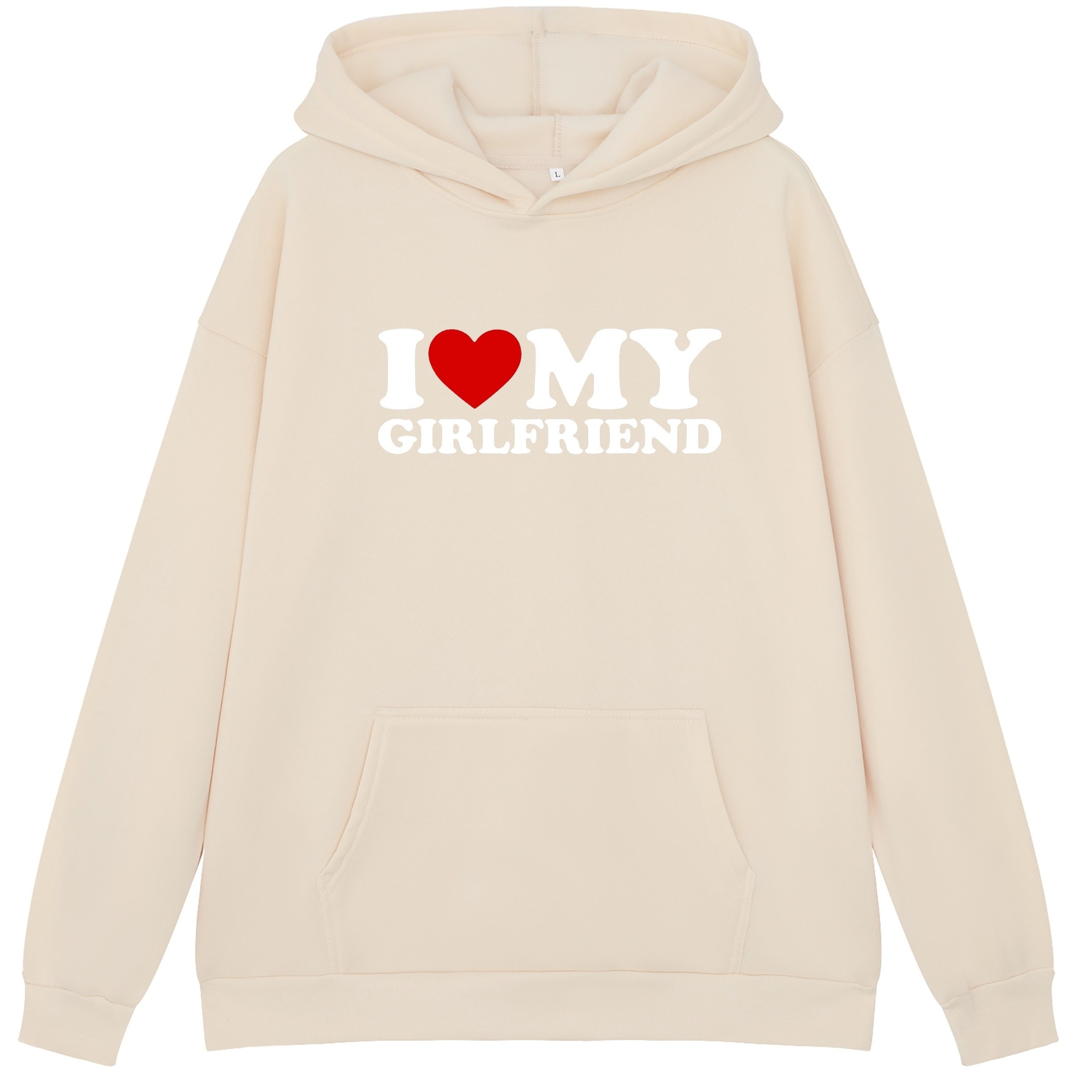 Love Girlfriend Print Hoodie Cool Hoodies Men Men's Casual - Temu