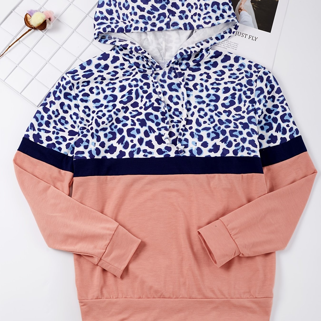 Meninas Trendy Leopard Allover Print Hoodie Sweatshirt - Temu Portugal