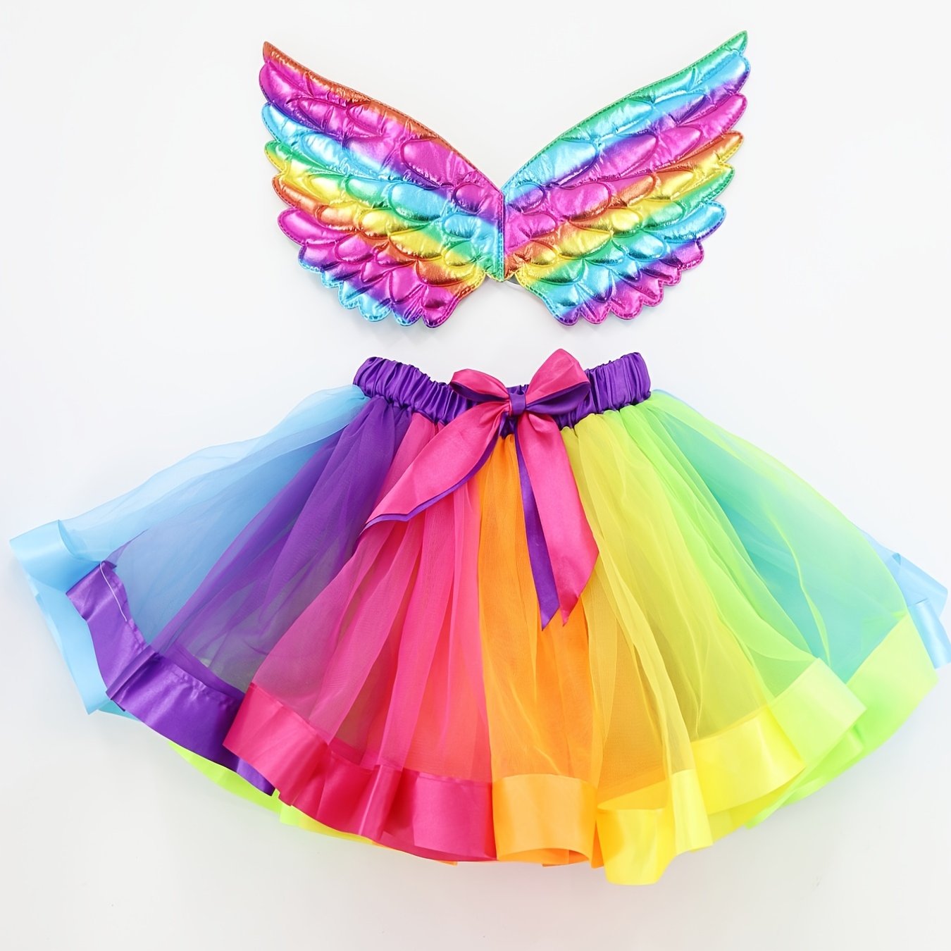 Ragazze Bow Arcobaleno Tulle Tutu Gonna Con Ali Per Festa Di Compleanno  Principessa Costume Balletto Danza Prestazione Bambini Abbigliamento - Temu  Switzerland