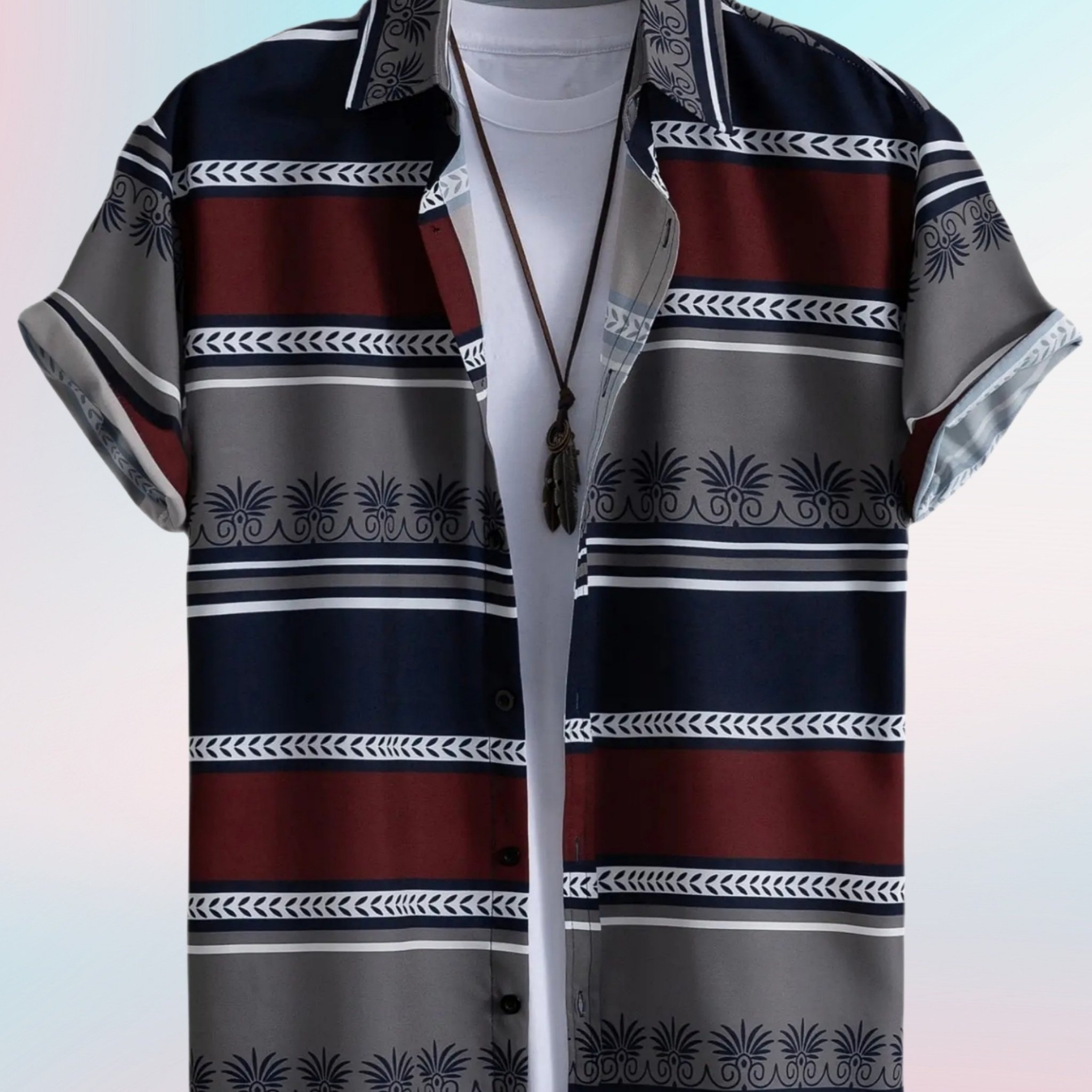 Cross-border E-commerce Fashion Casual European And Trend Men's Shirts