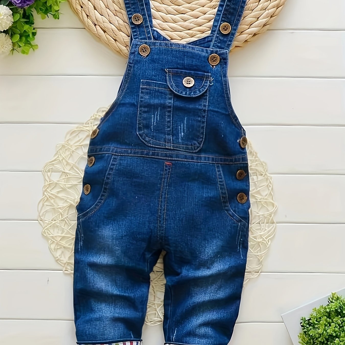 Image of Infant And Toddler Boys And Girls Suspender Pants, For Outdoor