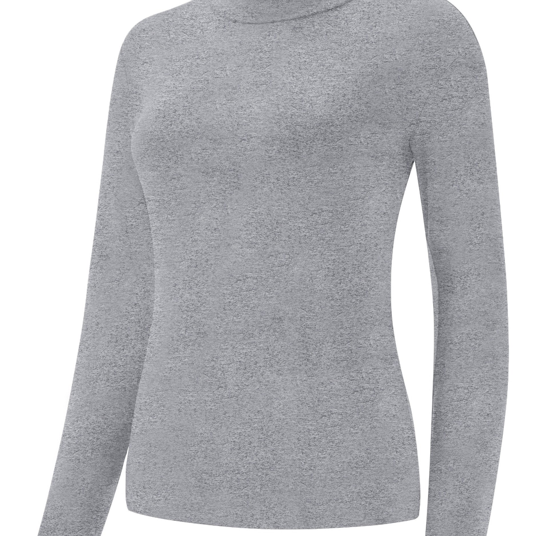 Mock Neck Thermal Underwear Soft Comfortable Long Sleeve - Temu