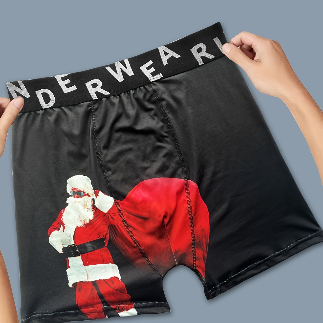 Merry Christmas & Happy New Year Mens Boxer Brief Underwear - NDS WEAR
