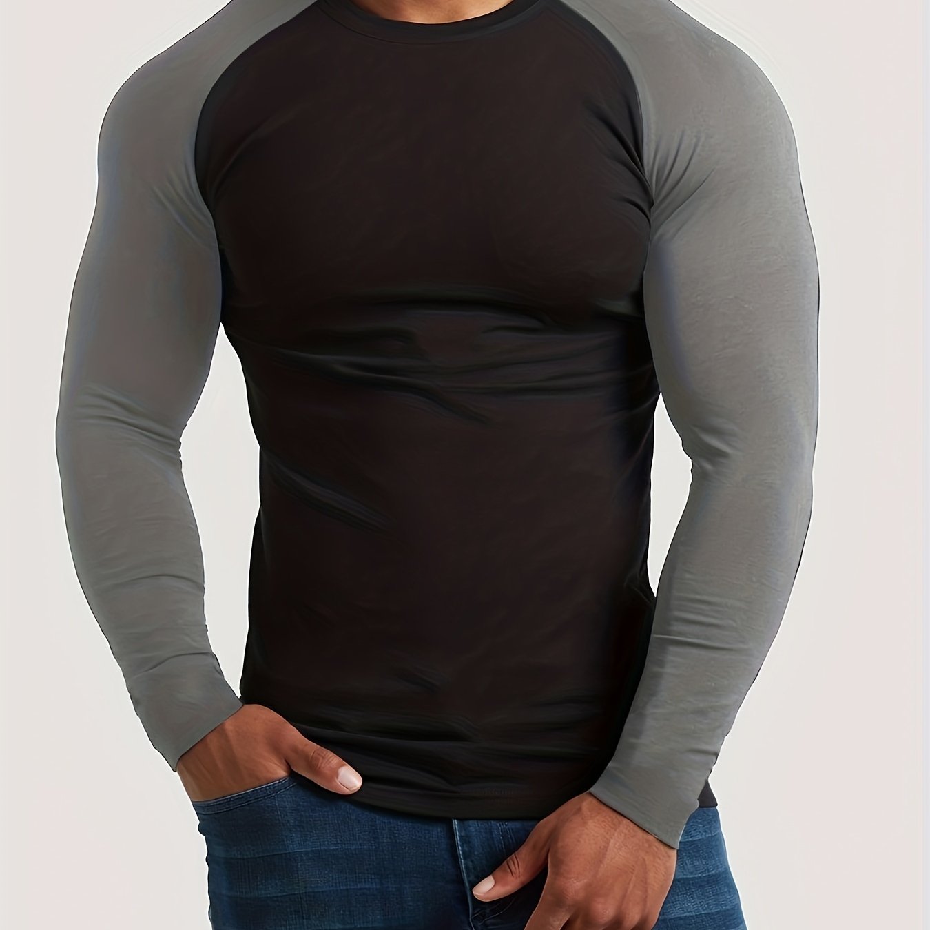 Long Sleeve O-Neck Men's Gym & Fitness T Shirt Price: 33.46 & FREE Shipping