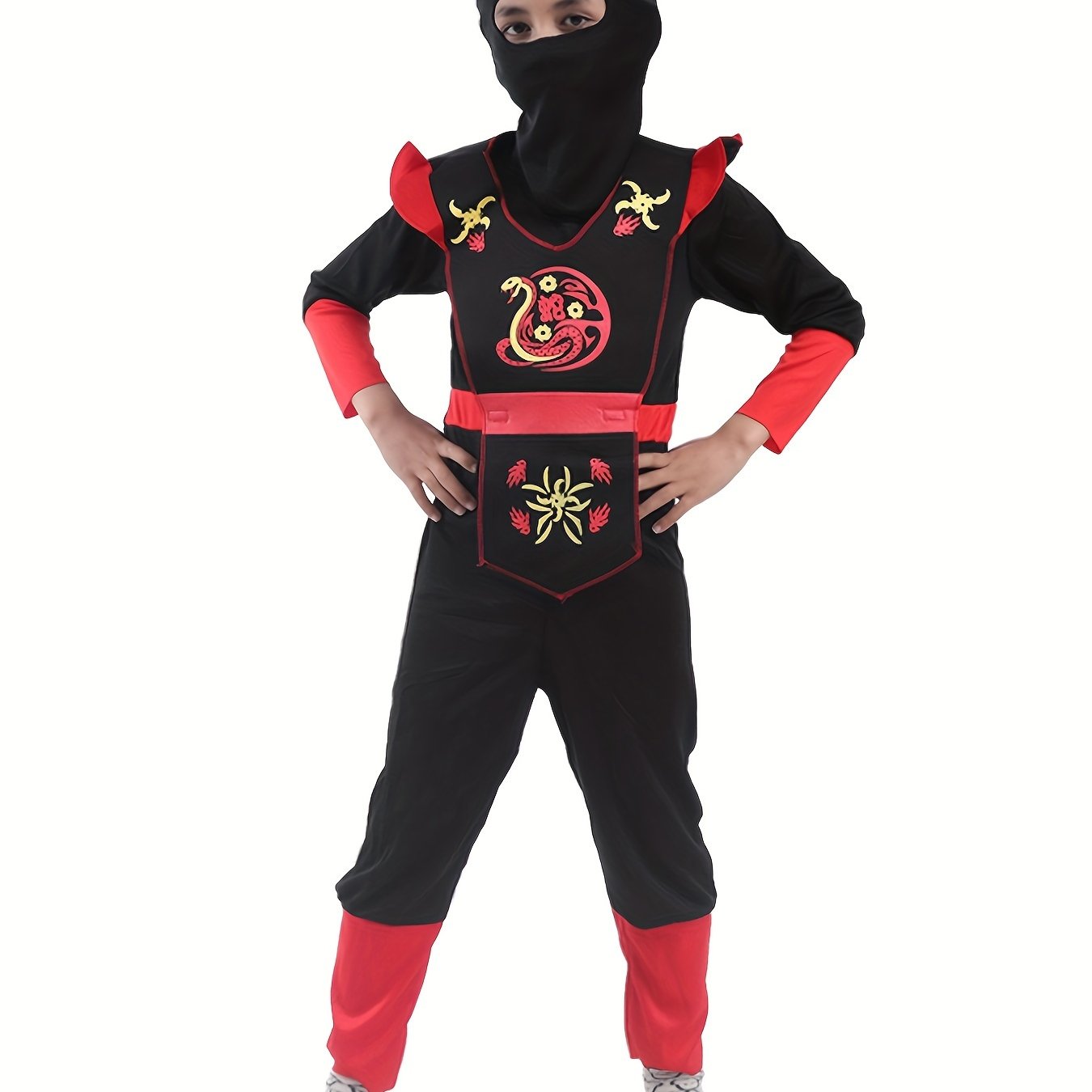 Disfraz Cosplay Samurai Niño Conjunto Mono Chaleco - Temu