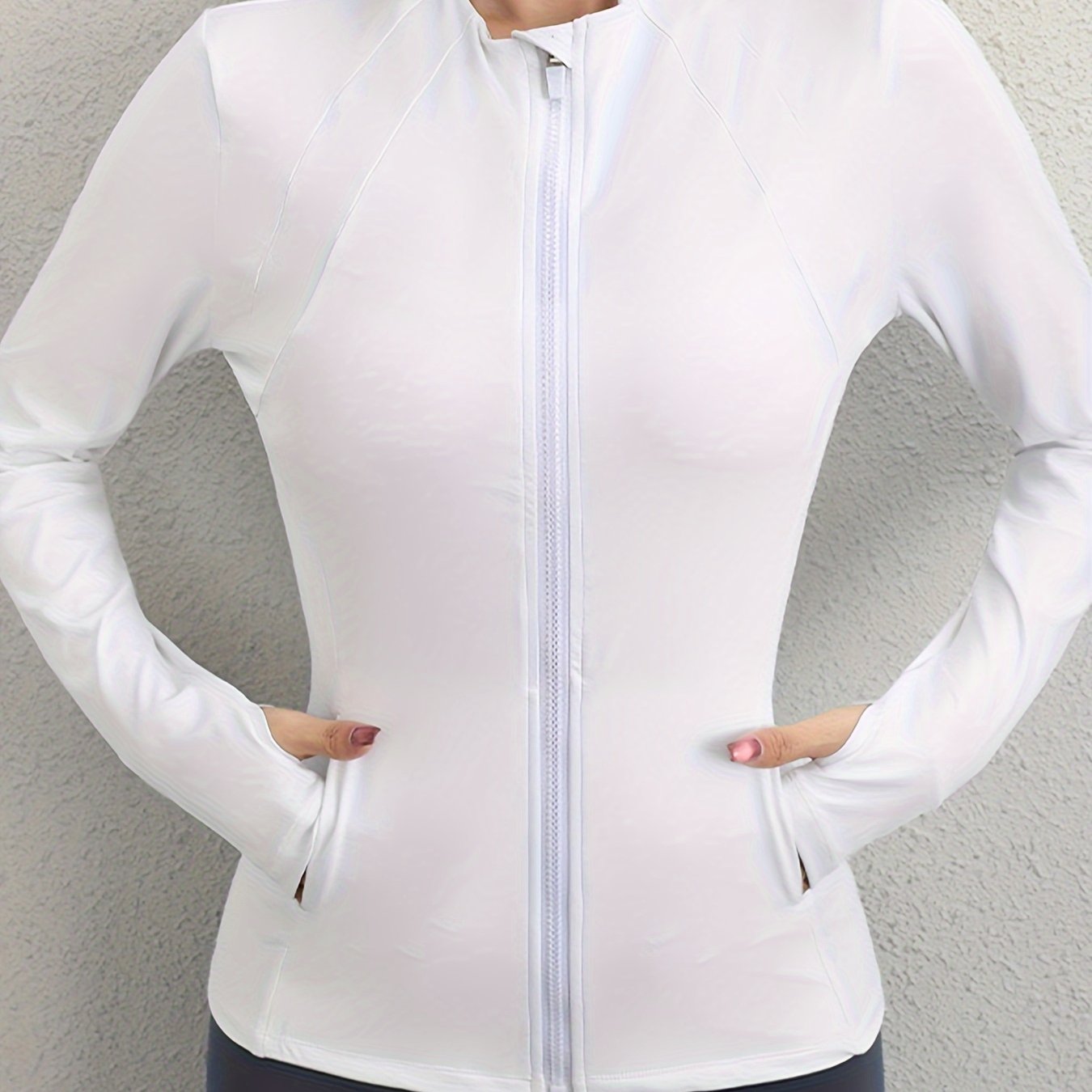 Soft Comfortable Zip Yoga Jacket Women Perfect Fitness - Temu Canada