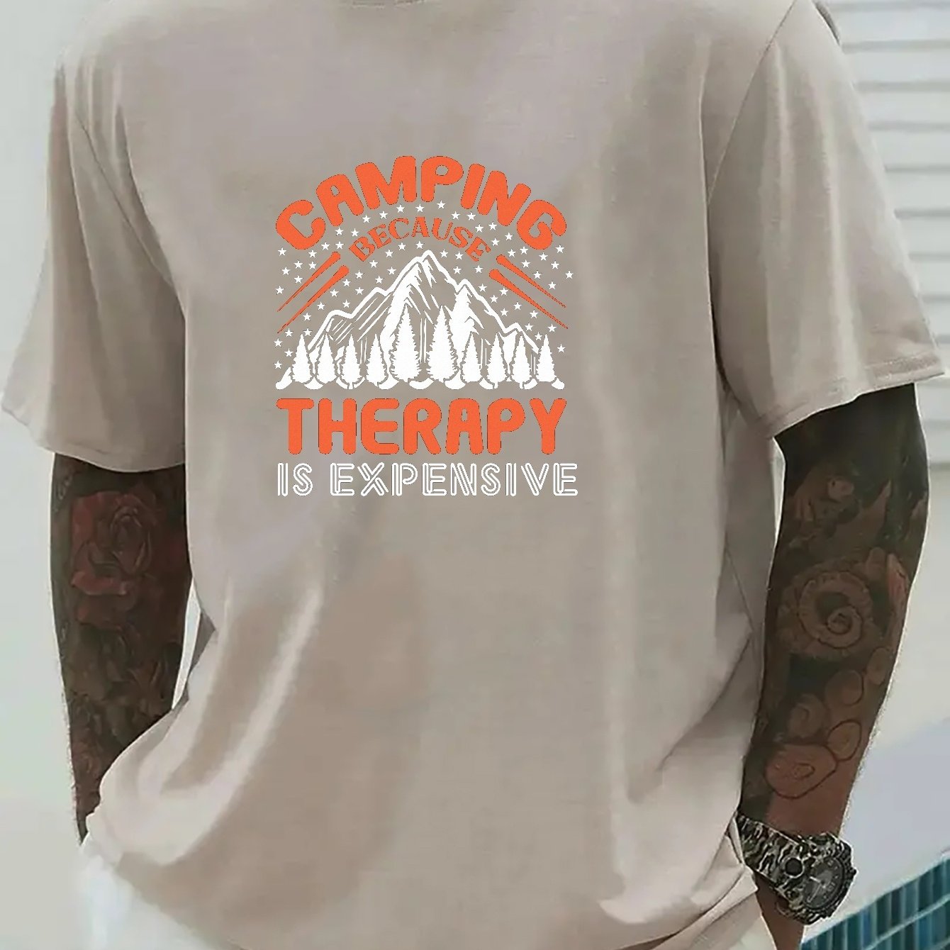 TEMU Camp Mountain Camp Wrinkle - Herren T-Shirt - Schulterpassform vorne