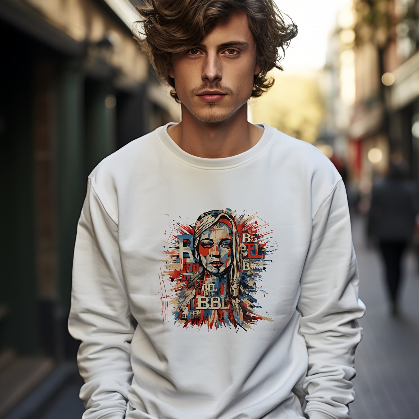 Sudadera Gráfica Con Estampado De Expresión Facial X Para Hombre, Suéter  Suelto De Moda, Ropa De Hombre - Temu