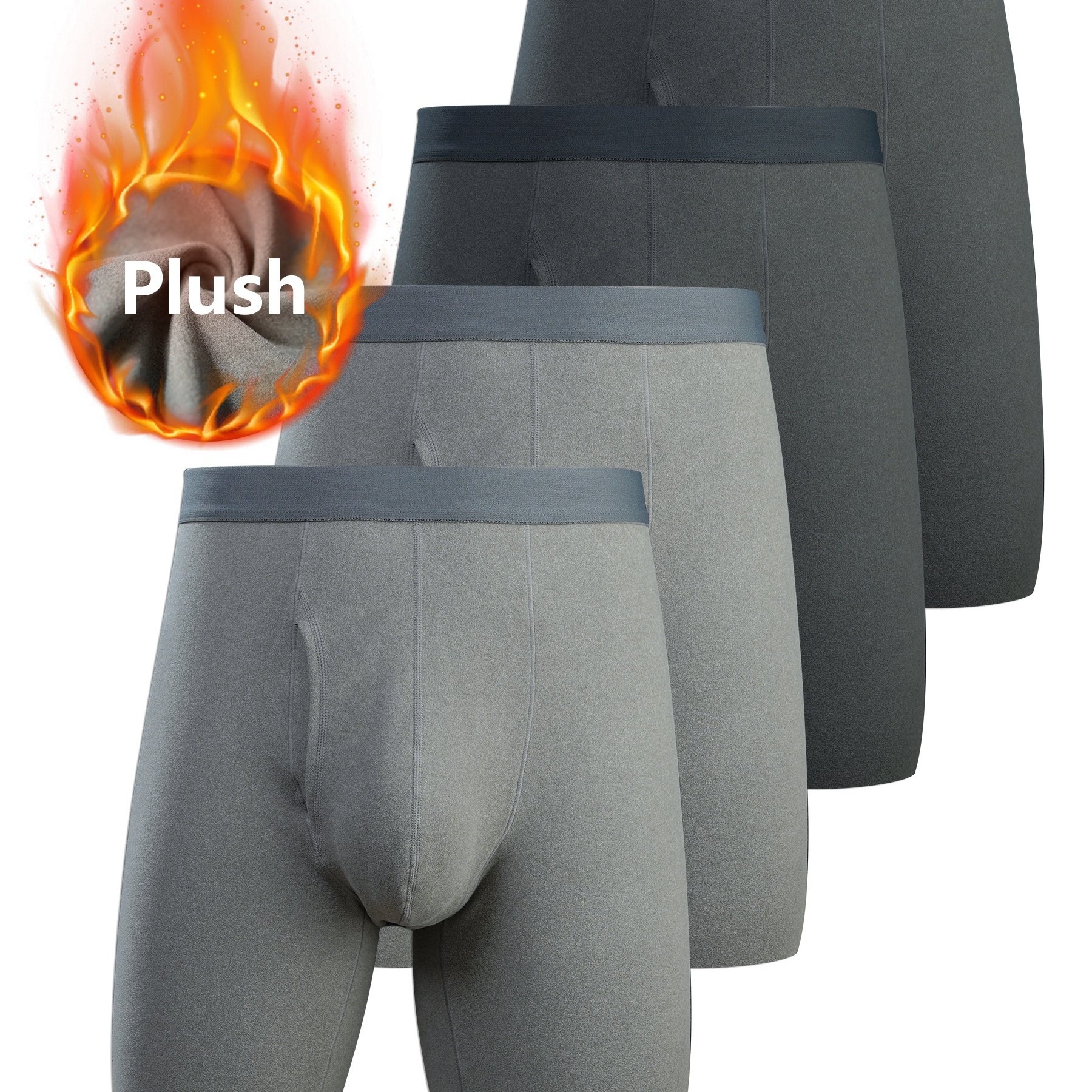 Homme Sous-vêtements thermiques épaissir velours intérieur hiver hauts  vêtements pantalon