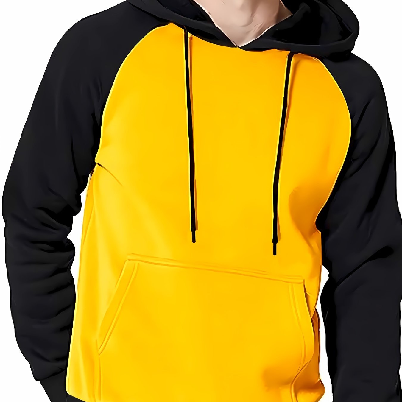 Yellow Raglan Hoodie