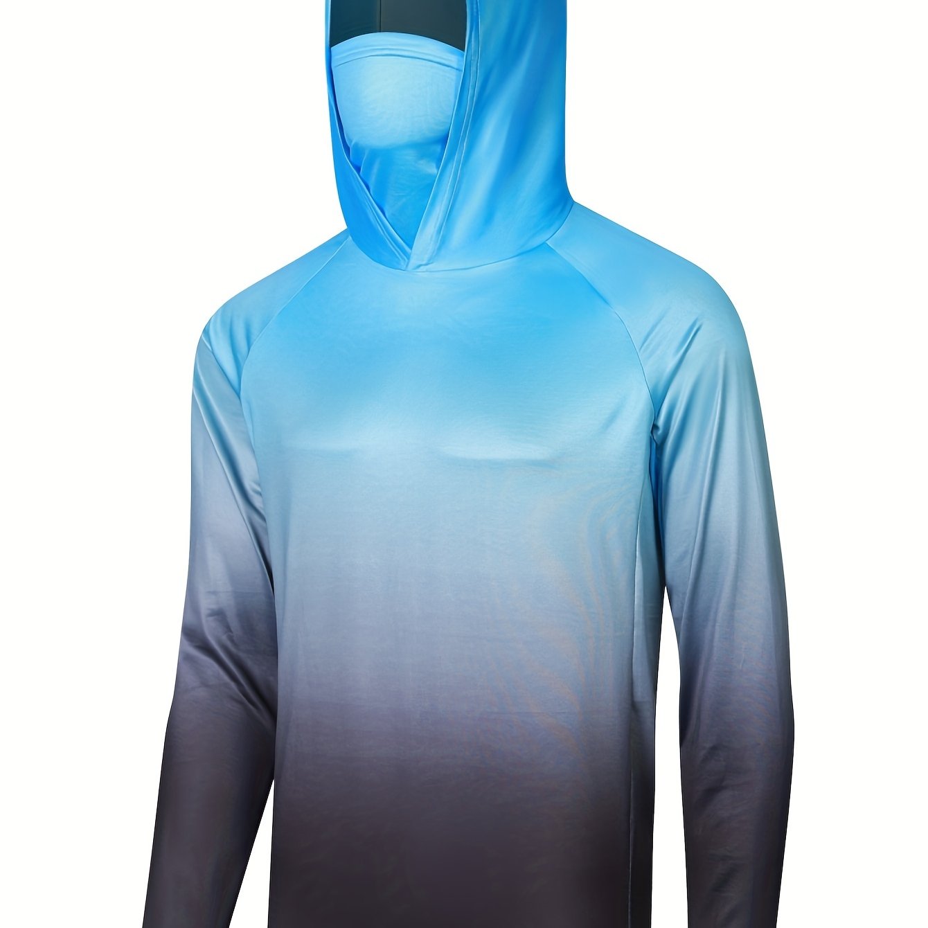 Men's Fashion Sun Protection Upf 50+ Rash Guard Mask Active - Temu