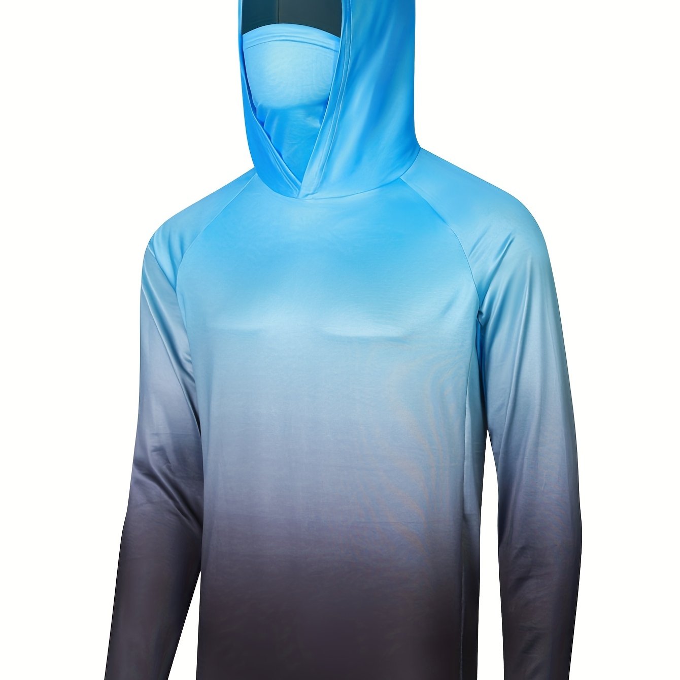 Men's Trendy Sun Protection Rash Guard Mask Active Slightly - Temu