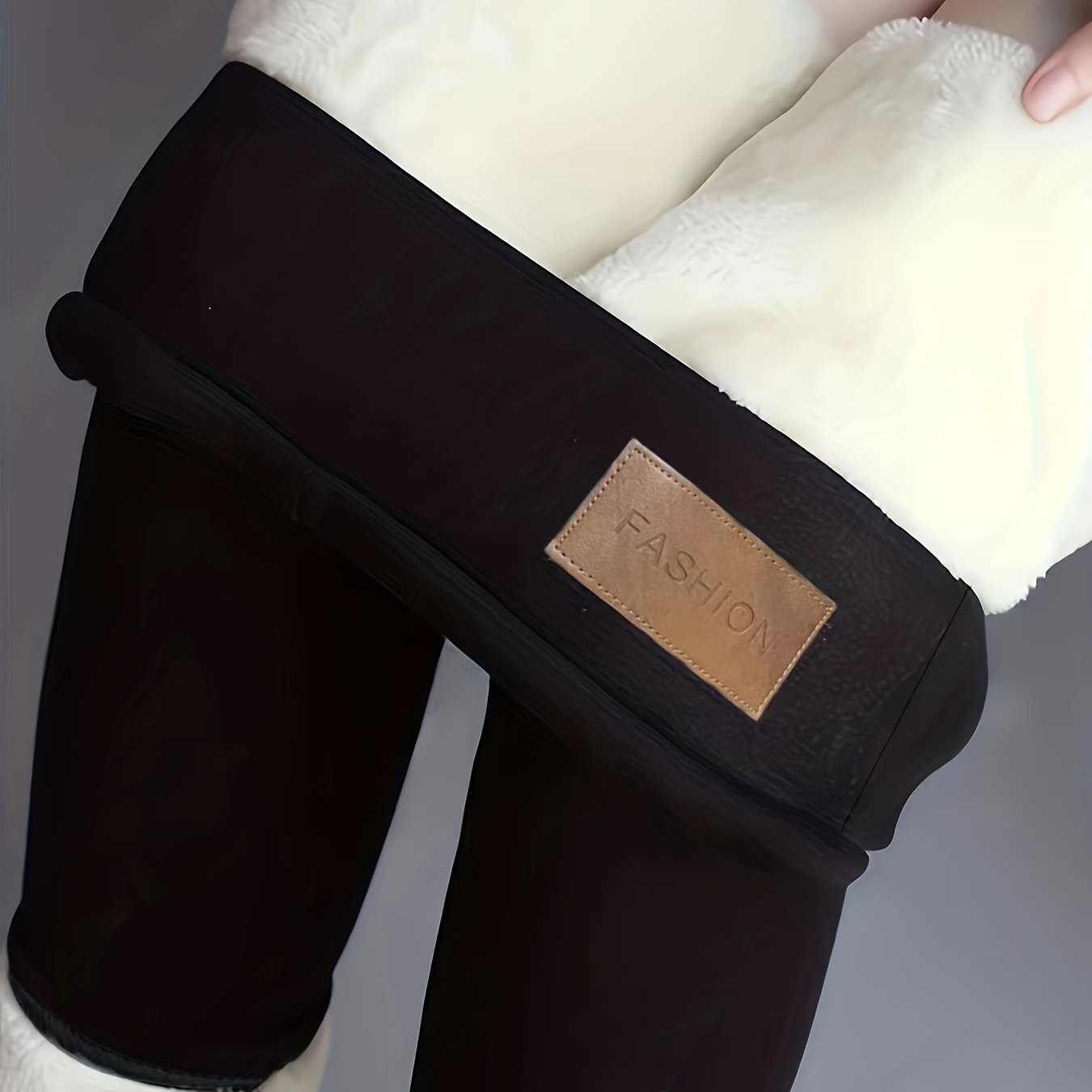 Fleecegefütterte Leggings Lässige Thermo leggings Winter - Temu