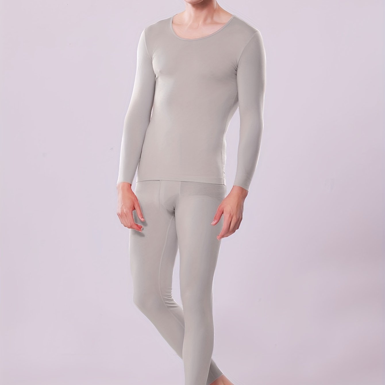 Men's Ultra thin Thermal Underwear Set Winter Base Top - Temu