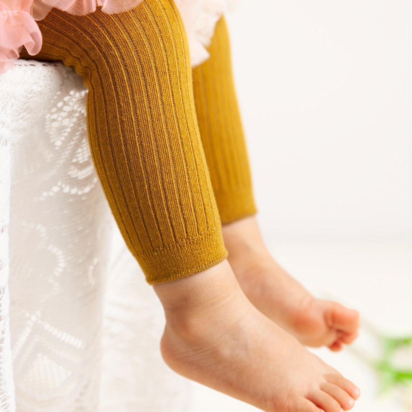 Toddler Girls Knit Leggings, Toddler Footless Pantyhose
