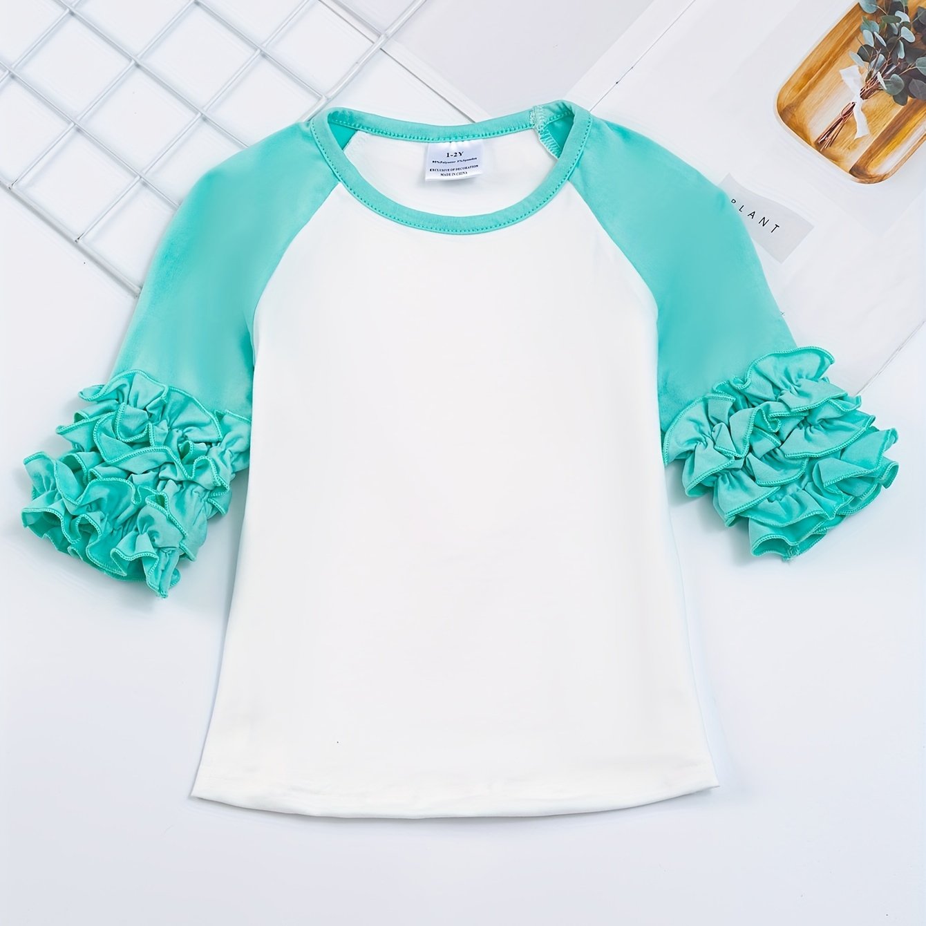 ruffle baseball tee