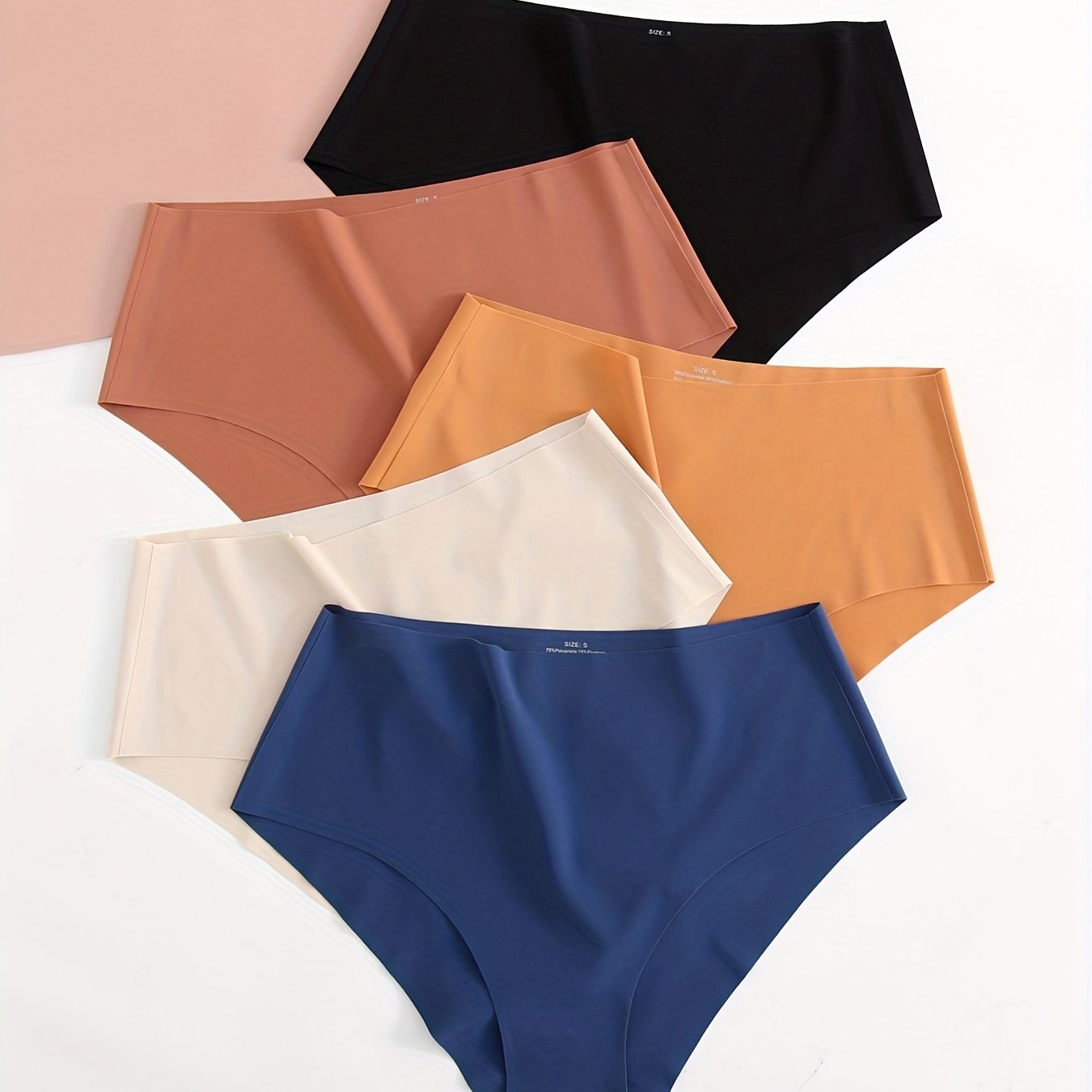 Seamless Solid Briefs Comfy Breathable Stretchy Intimates - Temu