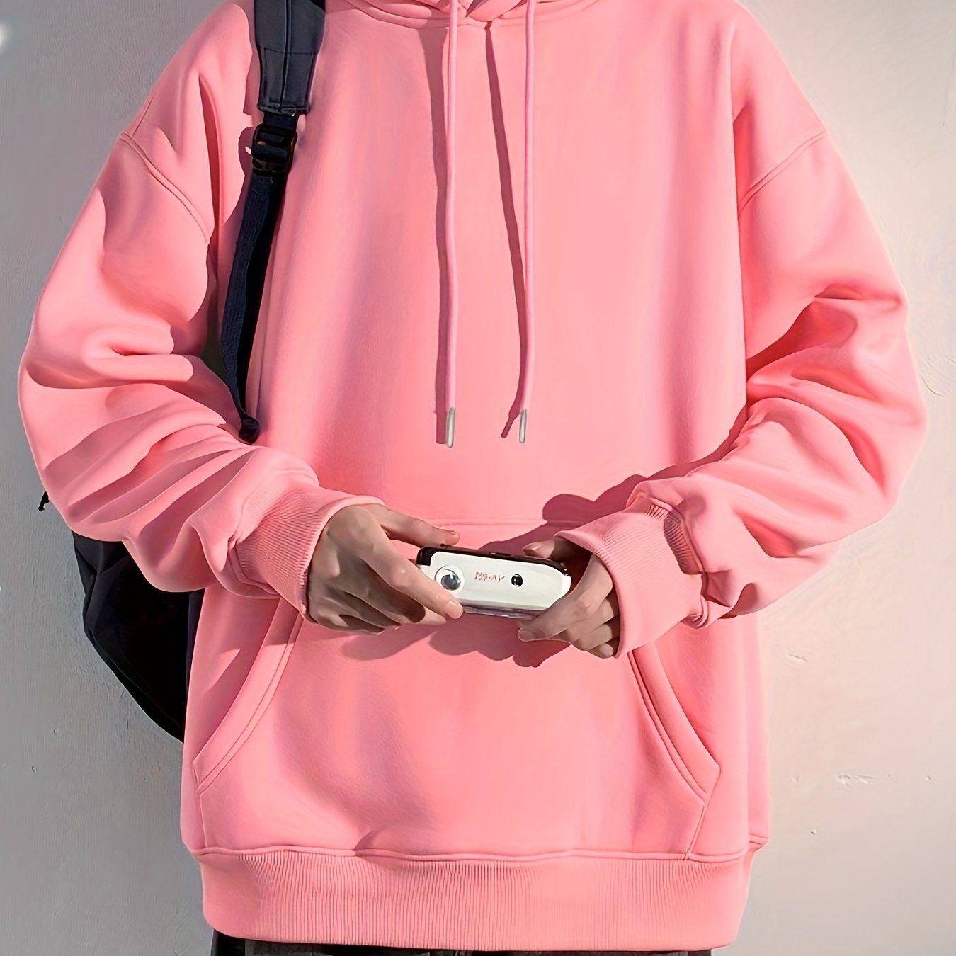 Pink colour hoodie deals for men