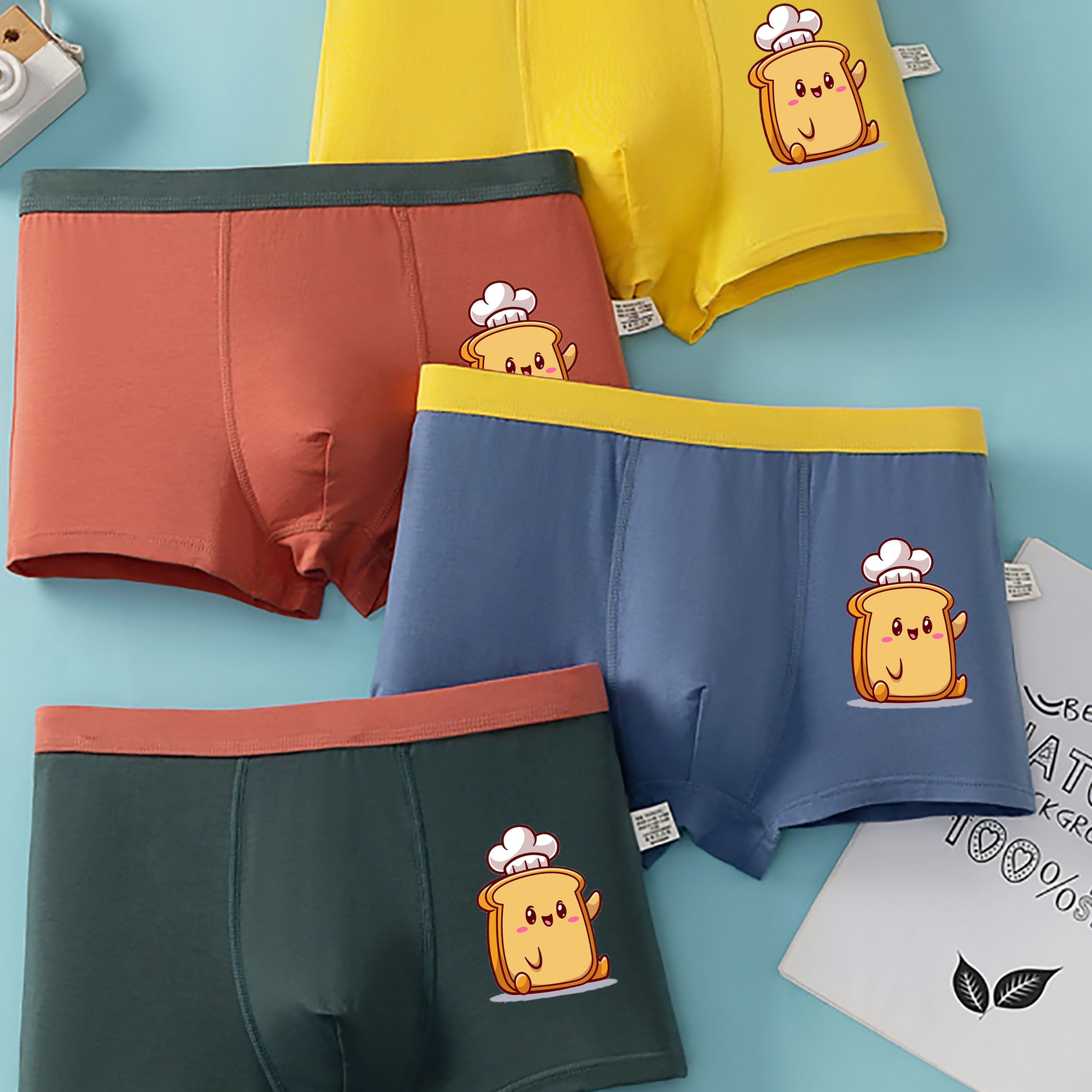 Toddler Boys Underwear 95% Cotton Soft Breathable Cute - Temu Japan