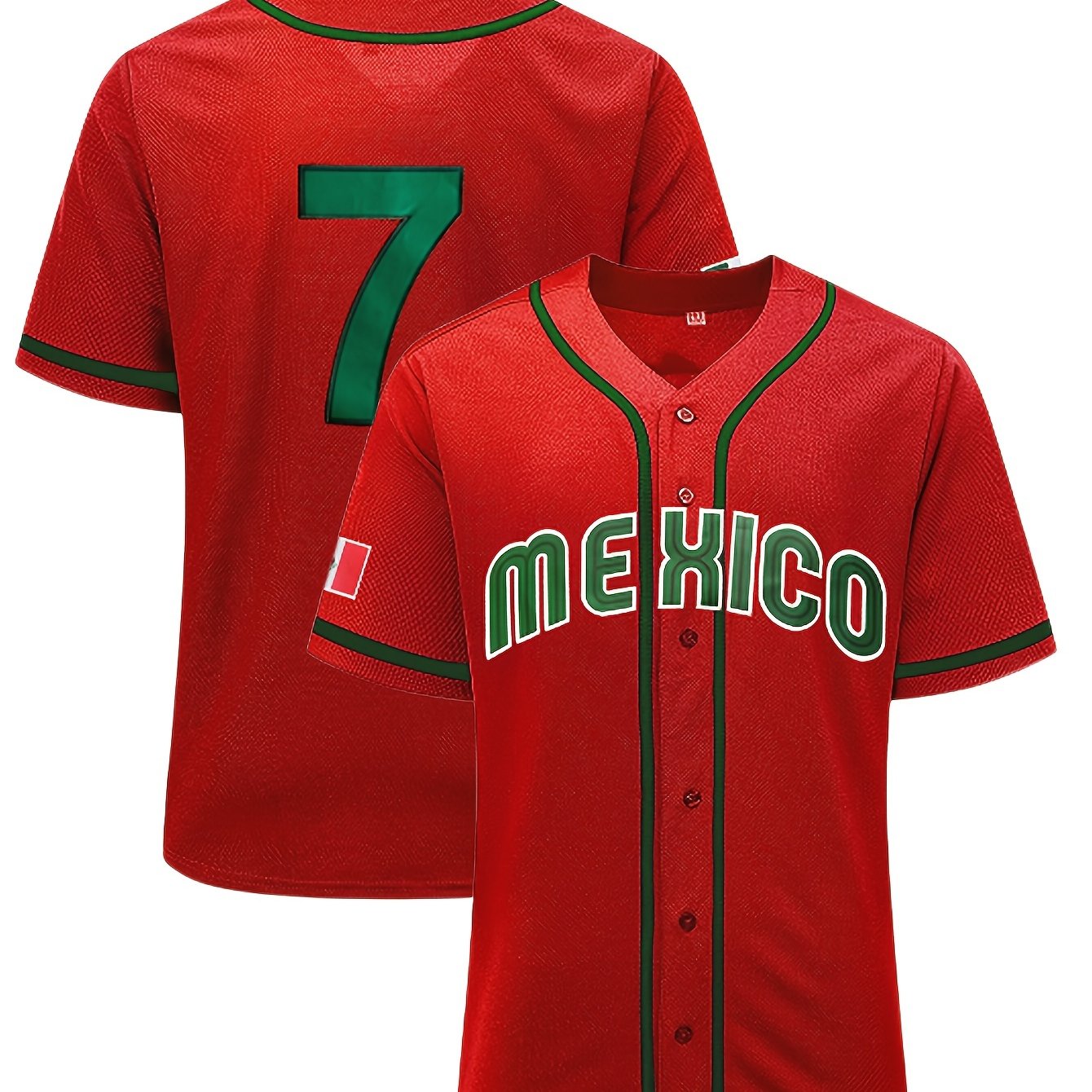  EXIGENT Mexico Mexican Baseball Retro 90's Baseball Jersey  Christmas Summer (as1, Alpha, m, Regular, Regular, White, Medium) : Sports  & Outdoors