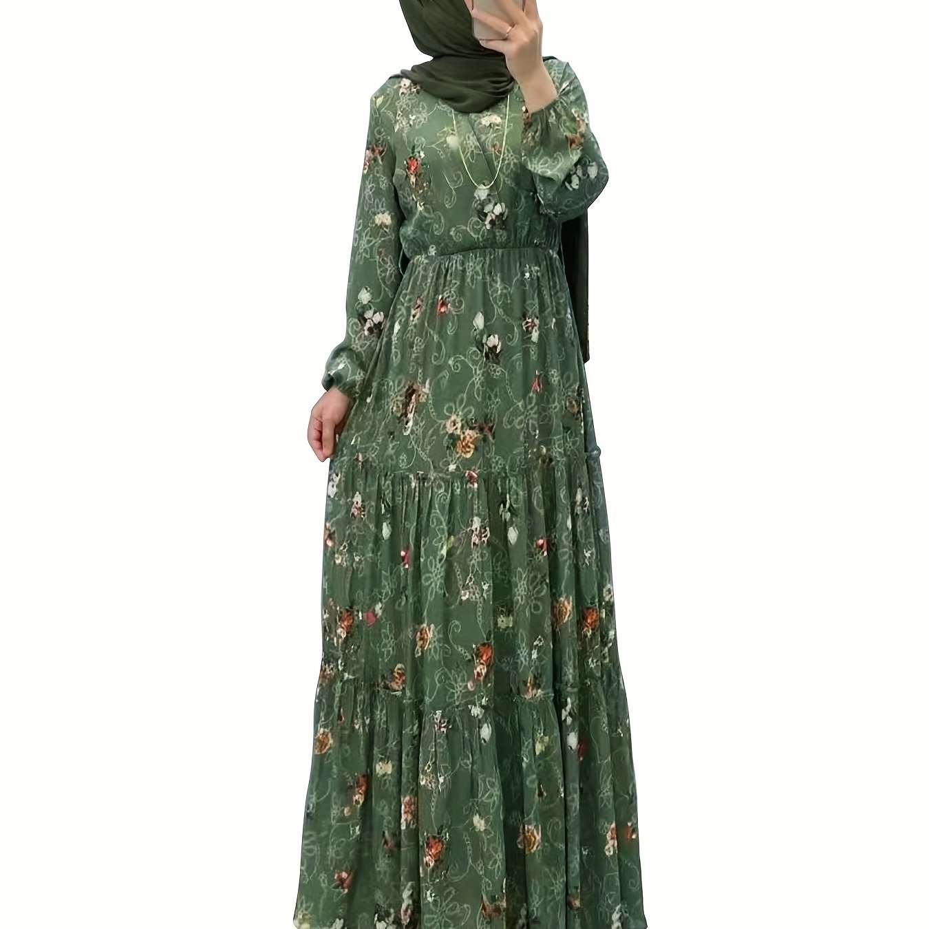 Vestido Kaftán Boho Talla Ramadán Vestido Kaftán Maxi - Temu Chile