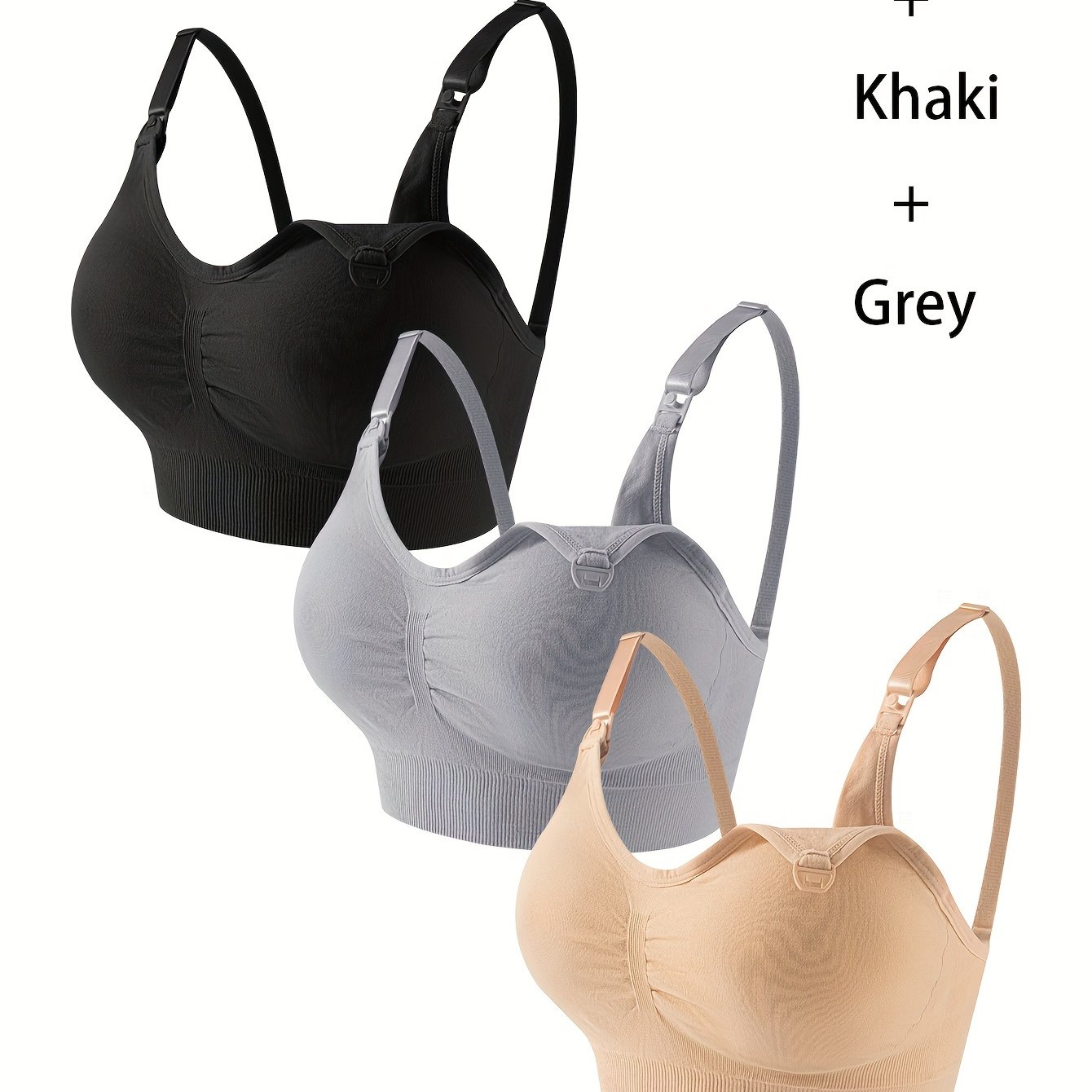 Women's Maternity Bra Three-piece Set