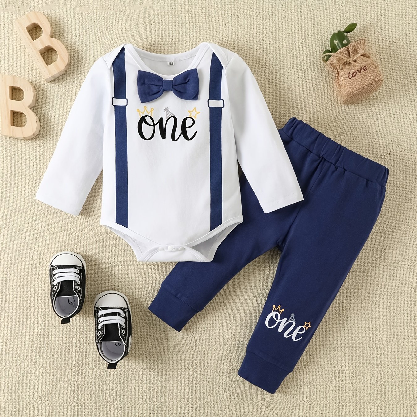 Trade Infant Boy Snowsuit Long Sleeve First Birthday 2pcs Set, For Outdoor