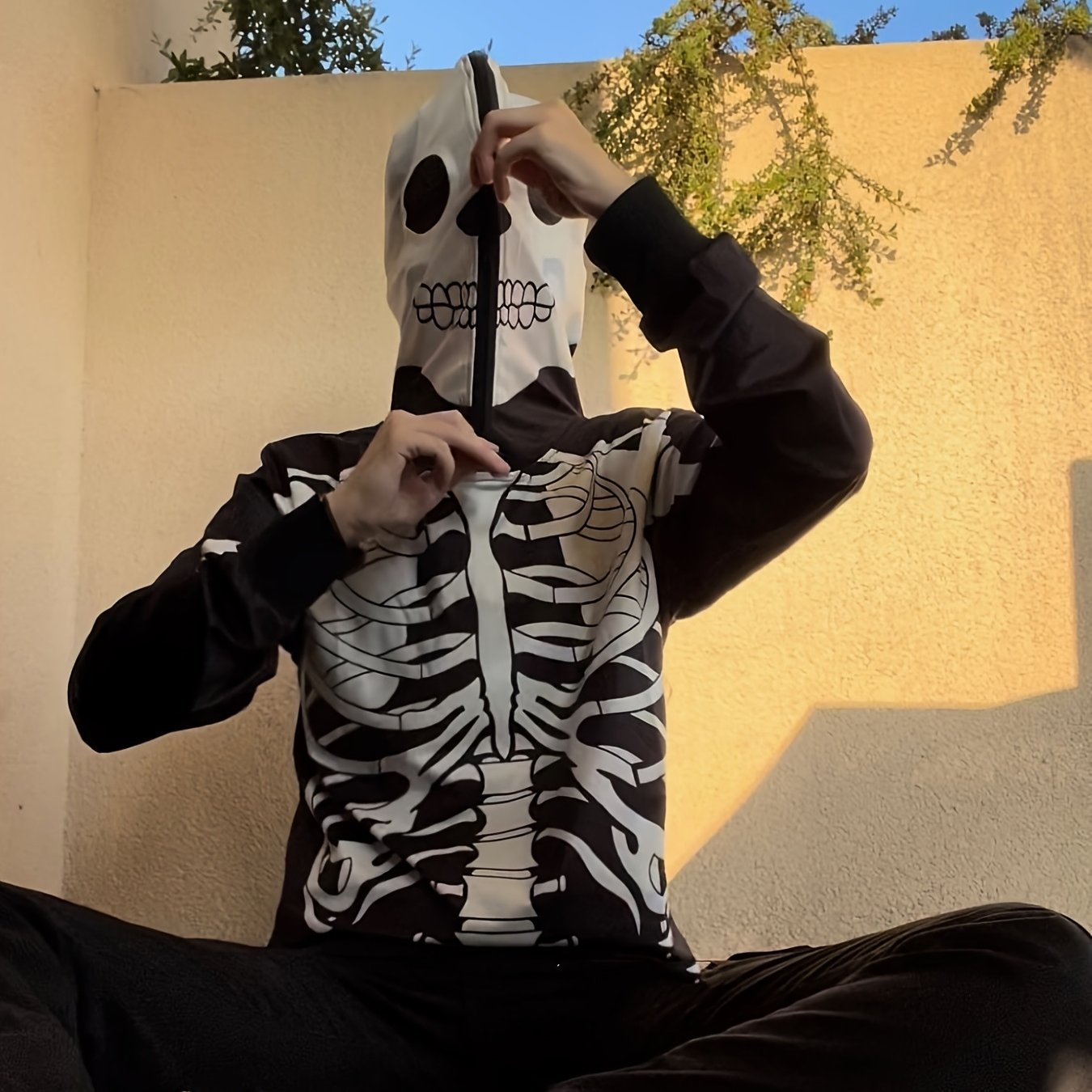 Zipperhead store skeleton hoodie